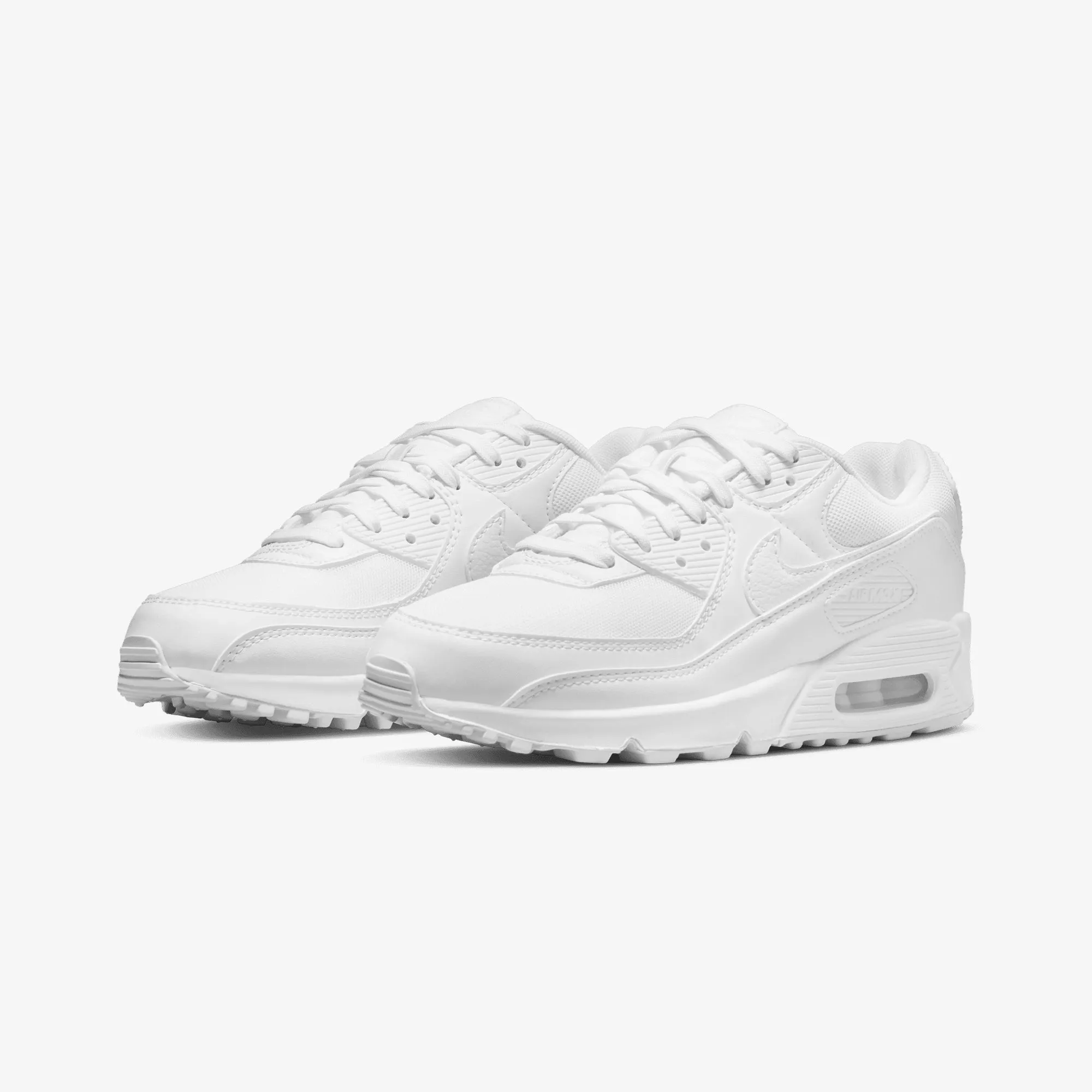 Nike | AIR MAX 90 { WHITE/WHITE-WHITE Energy Boost Cushion Frame