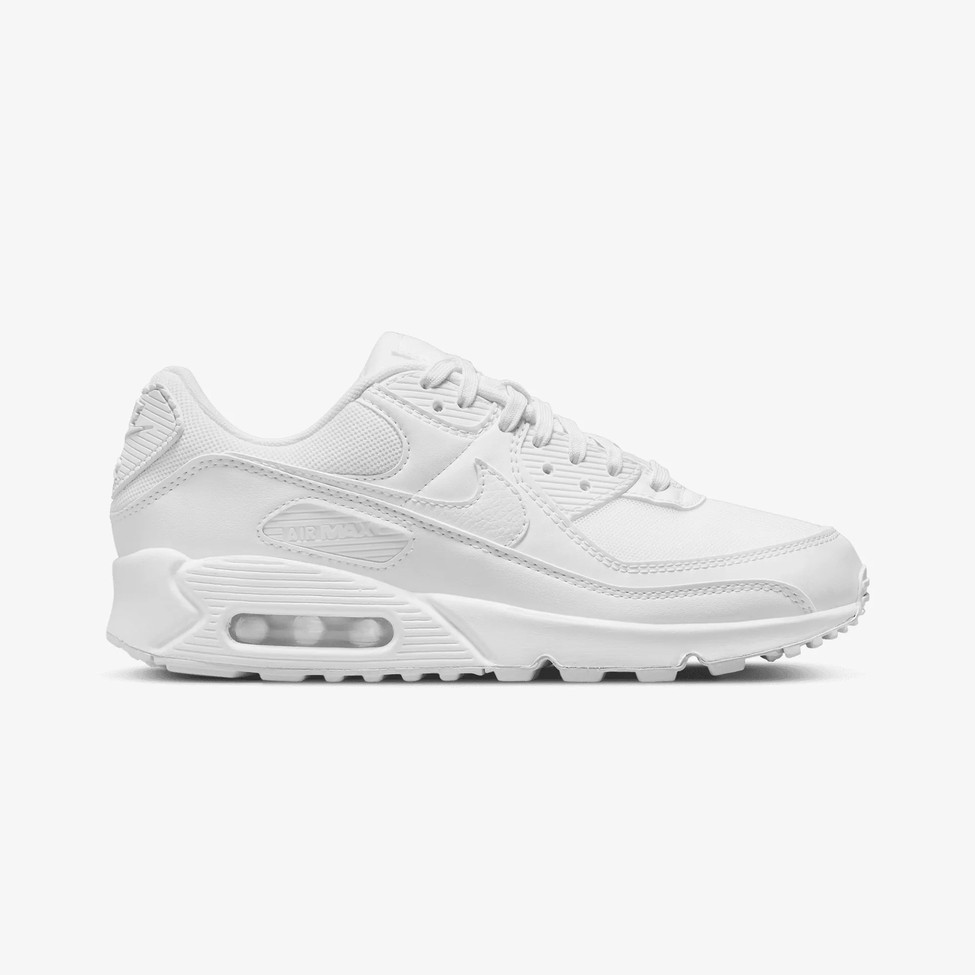Nike | AIR MAX 90 { WHITE/WHITE-WHITE Sophisticated traction