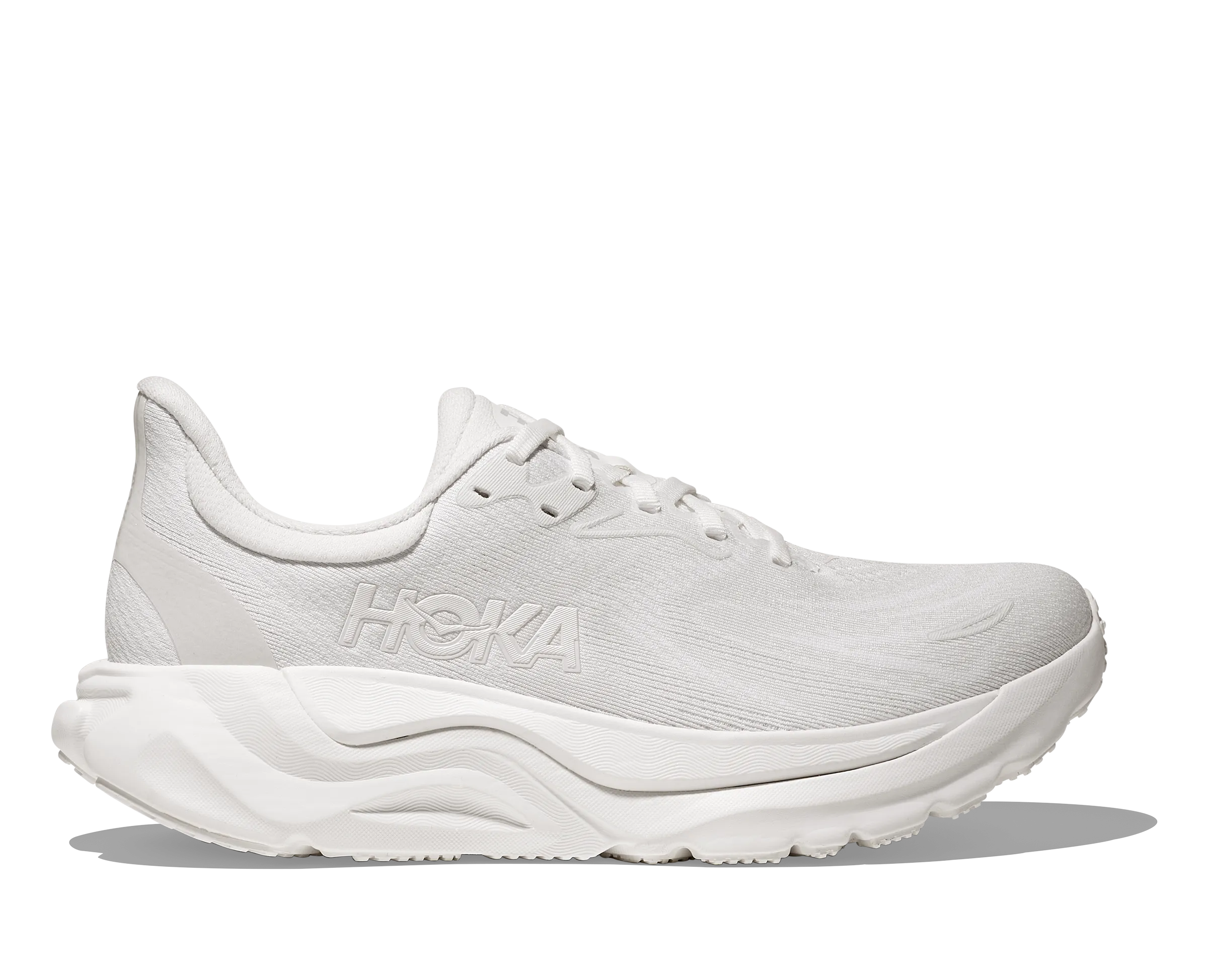WOMEN'S ARAHI 8 - B - WHITE/WHITE Cushioned Seamless Fit Running Errands