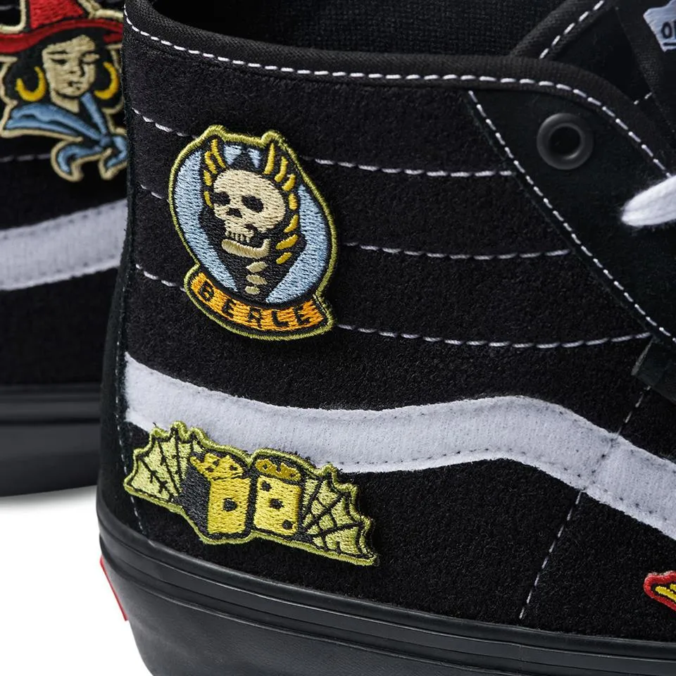 Premium Feel Quick Grip Vans Skate Sk8 Hi Decon - Elijah Berle Black/Black