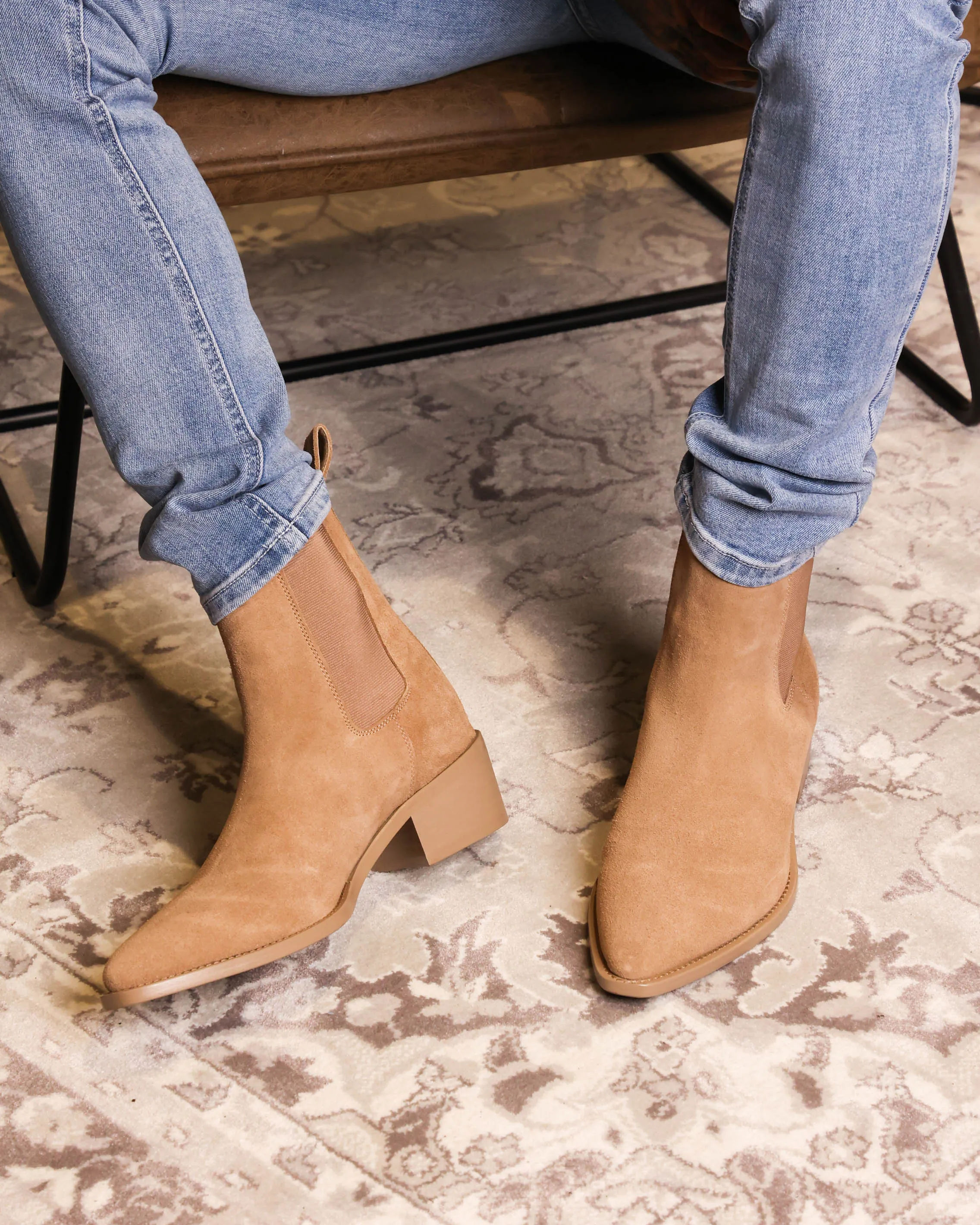 Saint Morta Nomad Pointy Toe Chelsea Boot Mocha Feather Light Cold Weather