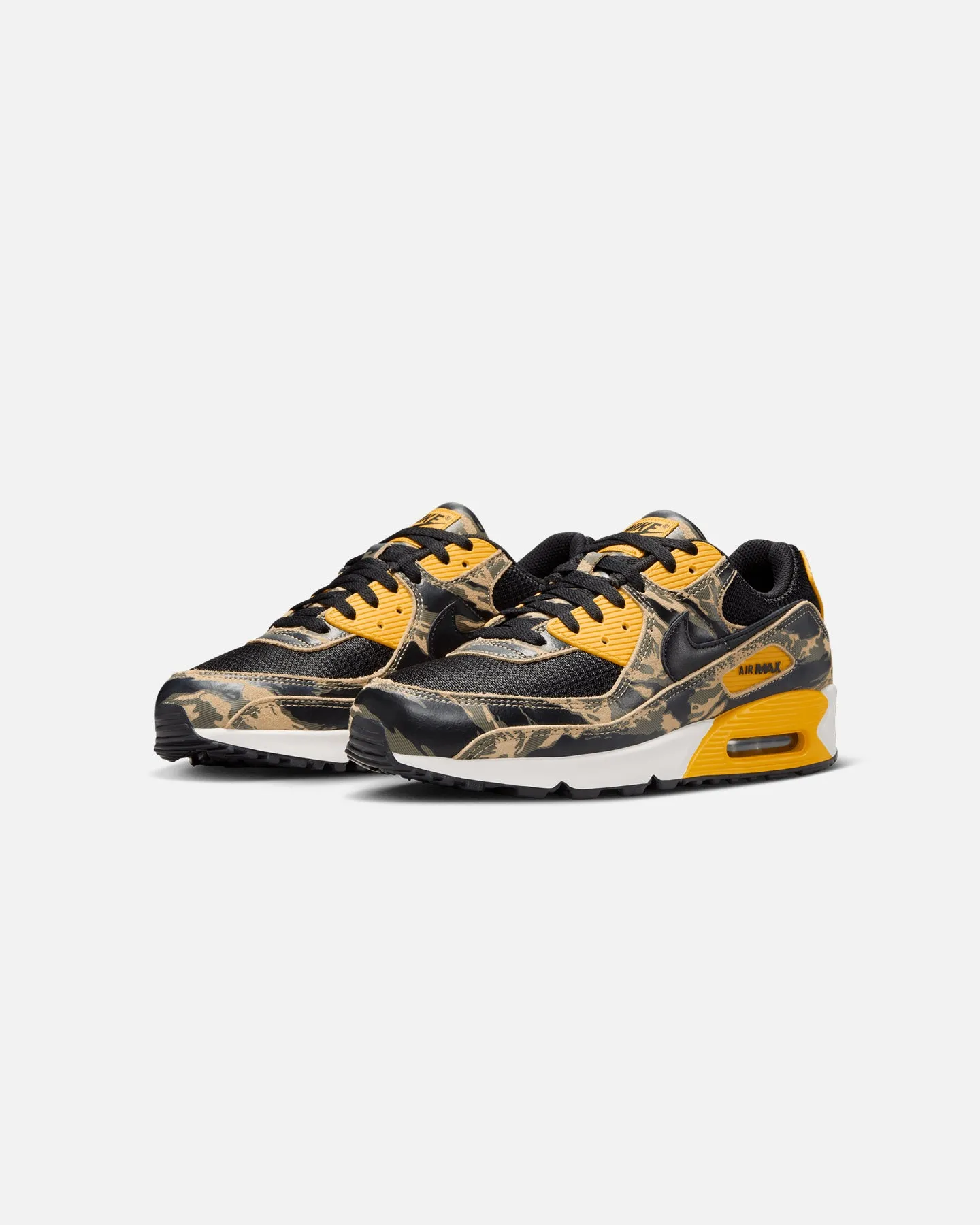 Zip Up Design Nike Air Max 90 Premium "Camo" Black/Black-University Gold