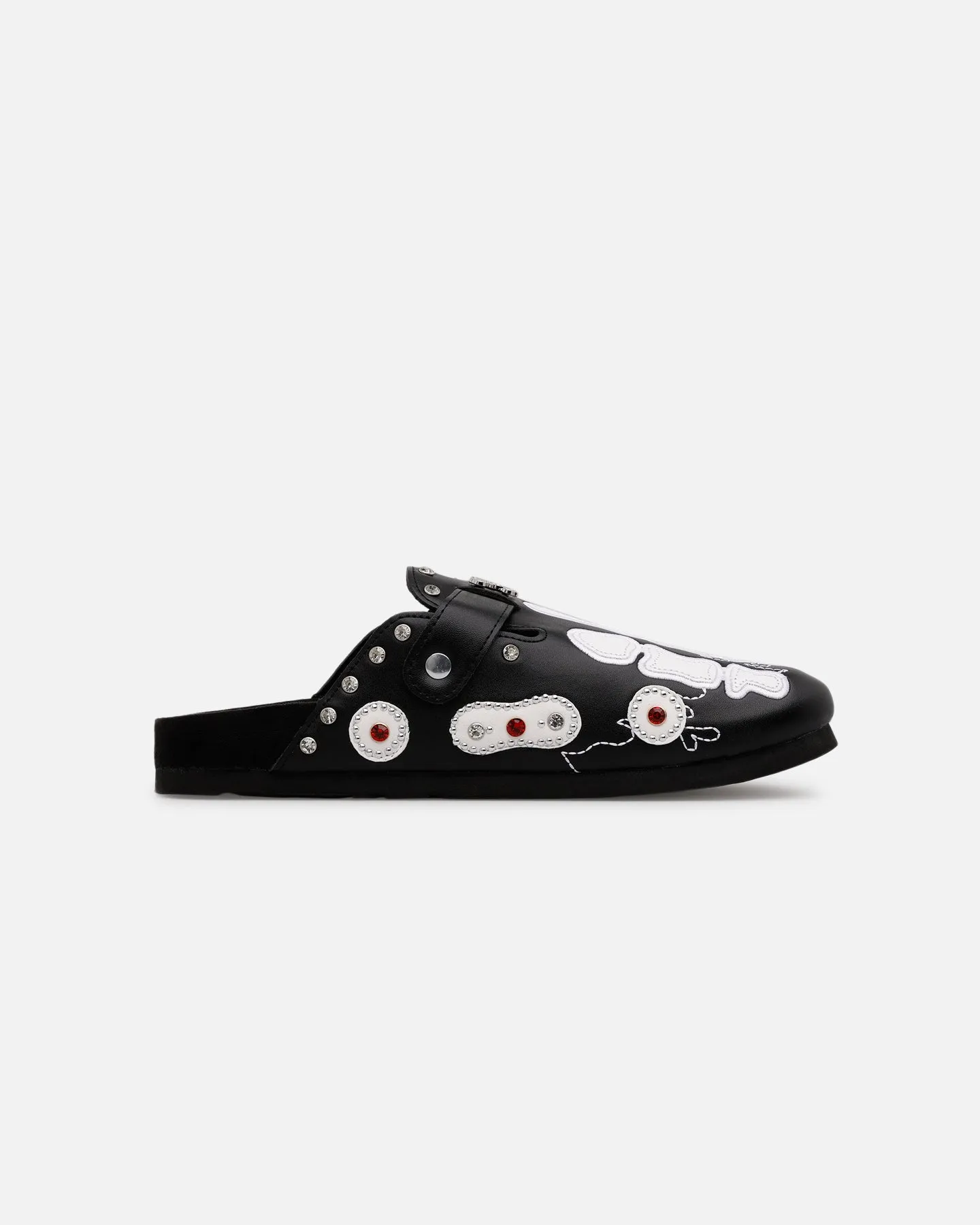 Octavious Marks Onyx Leather Clogs Black Supportive arch