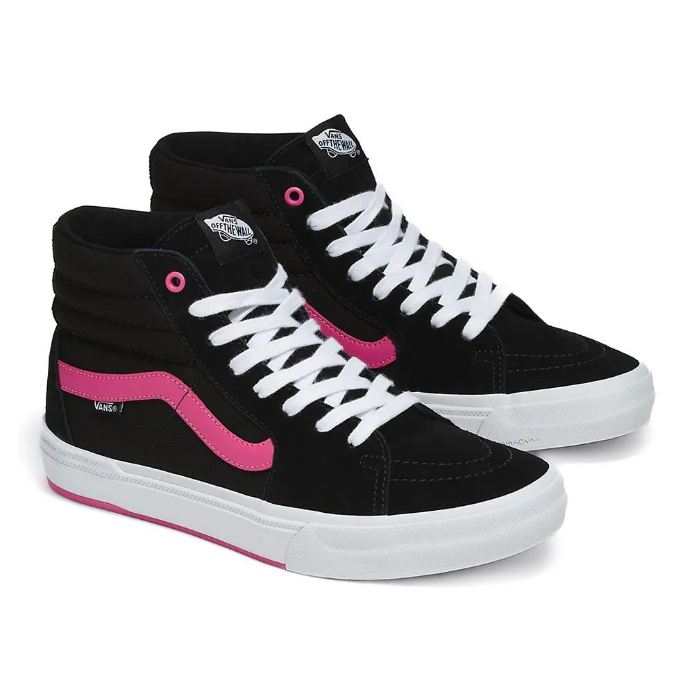 Leather Upper Multi Flex Vans BMX Sk8-Hi - Black/Magenta