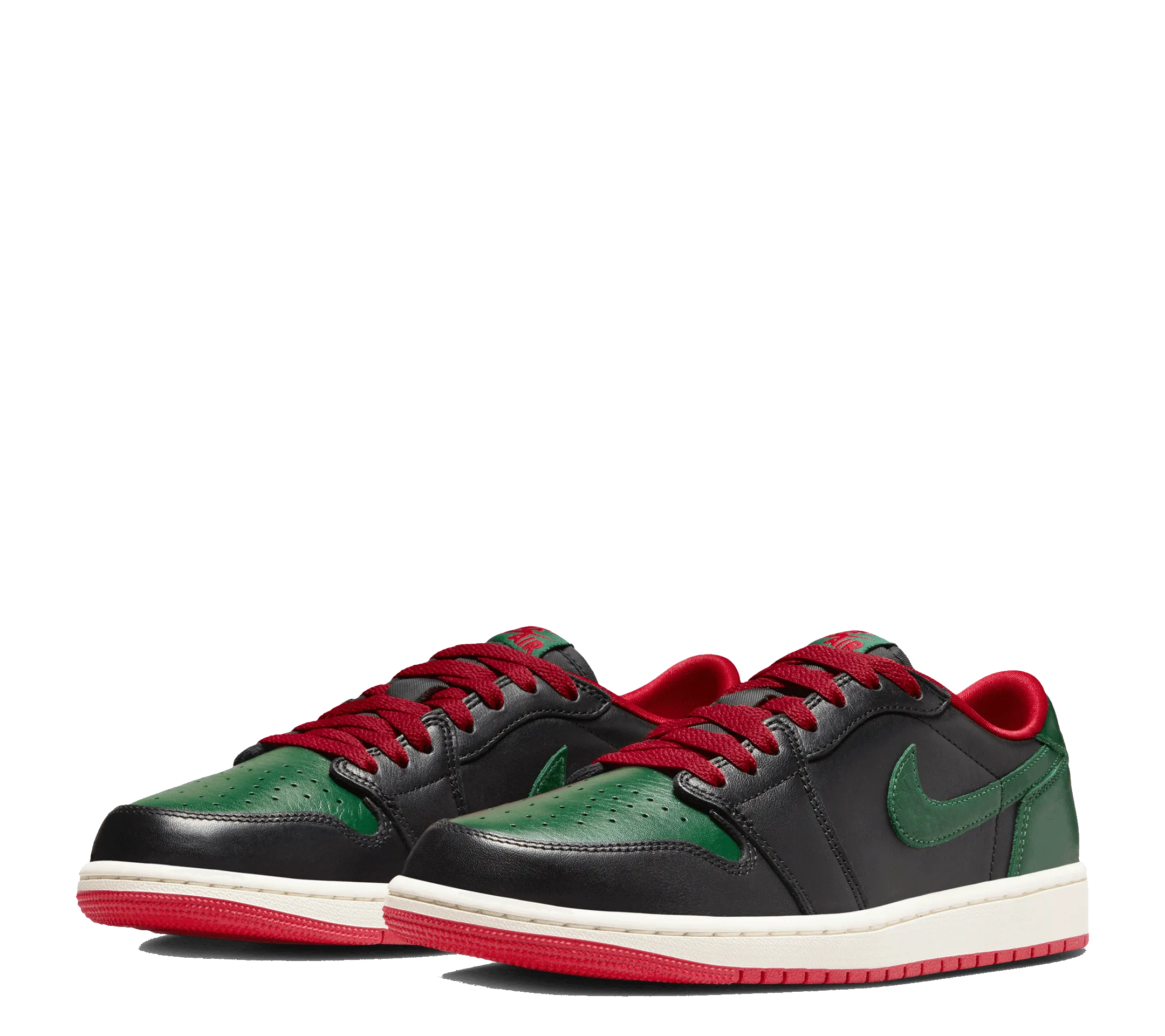 WMNS Air Jordan 1 Retro Low OG "Gorge Green" Slim breathability Durable Sole