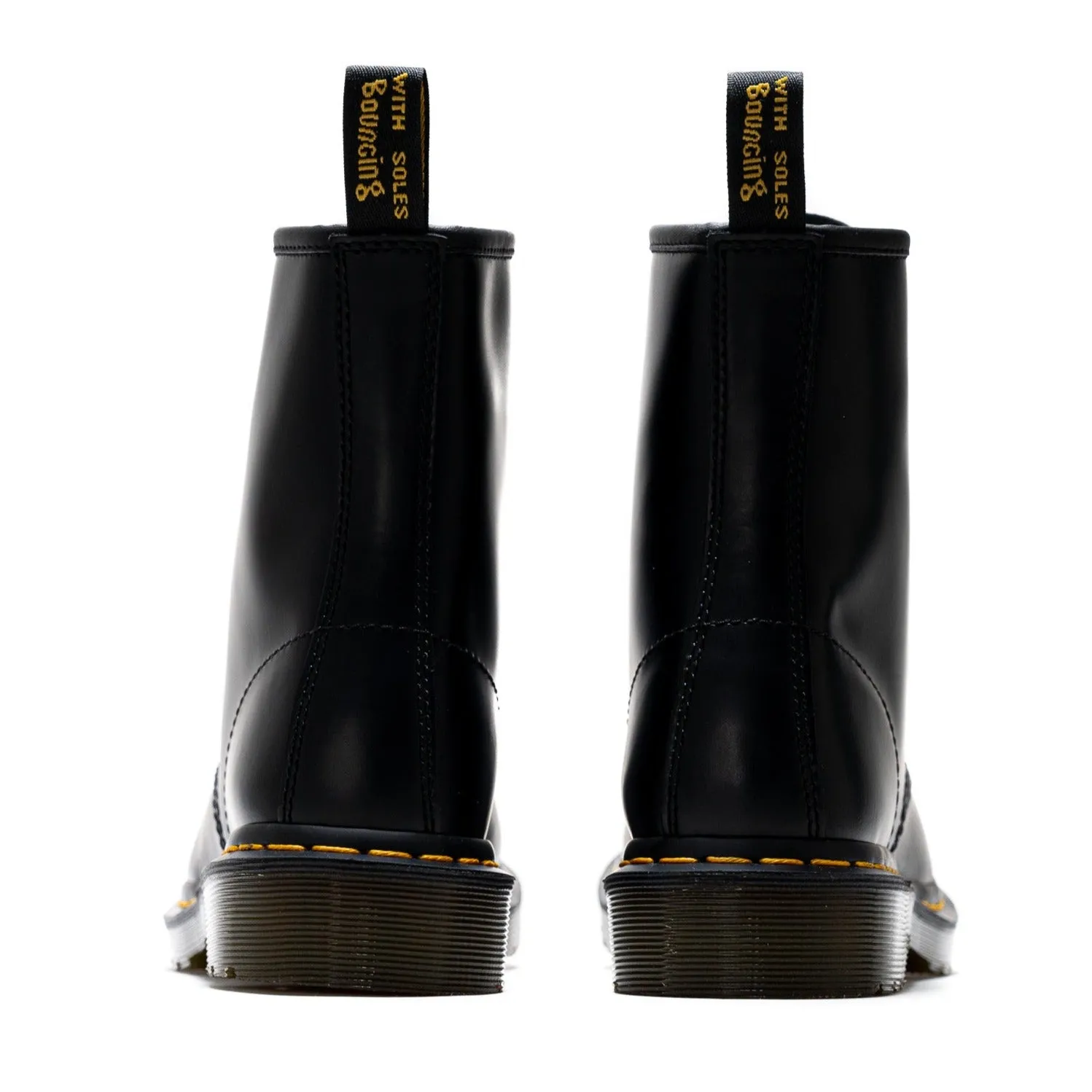 Women's Dr. Martens 1460 Smooth Leather Boot - Black Grippy Outsole Cold Climate