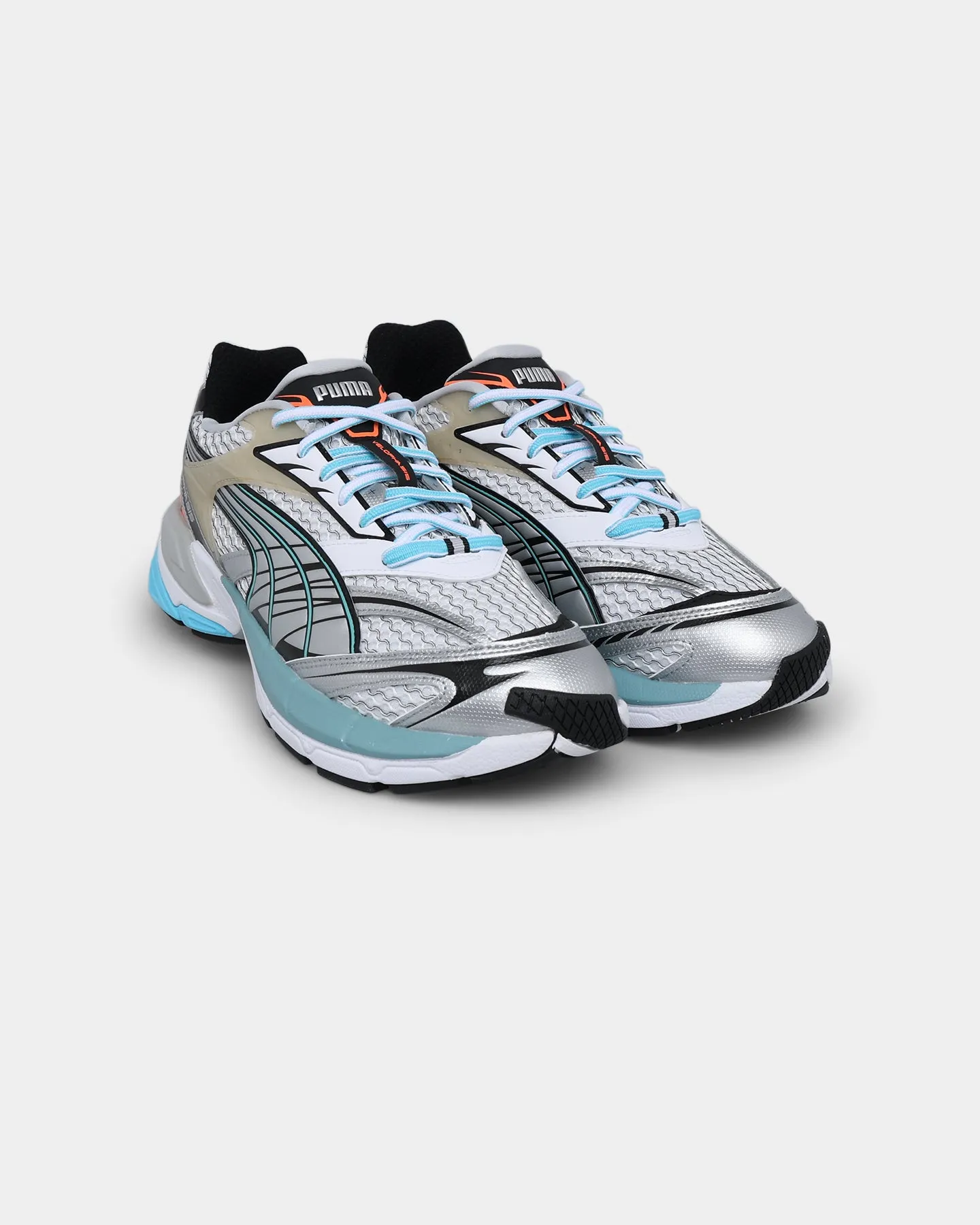 Puma Velophasis Phased White Comfort Outsole Stretch Fabric Work Commute