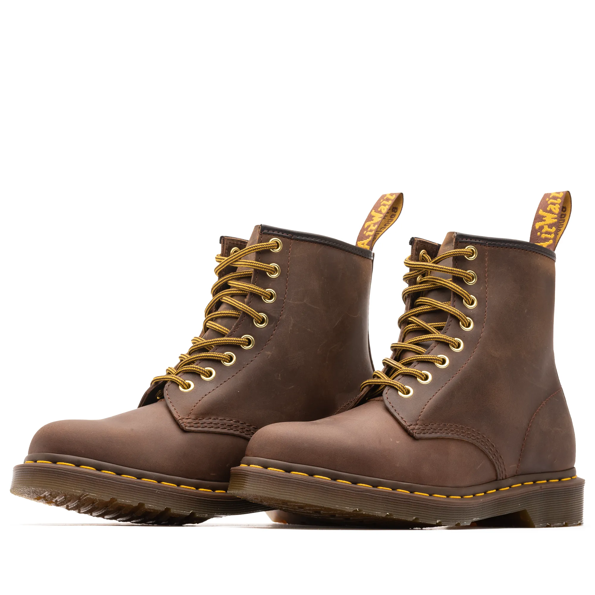 Dr. Martens 1460 Leather Boots - Brown Crazy Horse Durable Layer