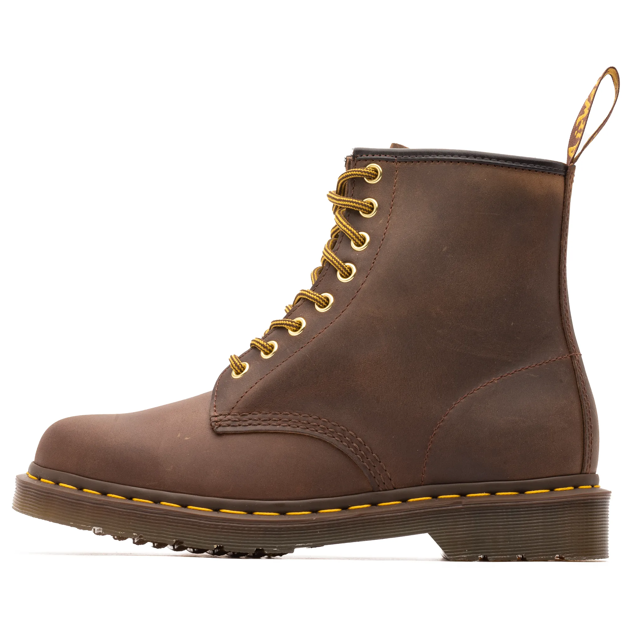 Slip Resistant Weather Resistant User Insulated Snow Trekker Dr. Martens 1460 Leather Boots - Brown Crazy Horse
