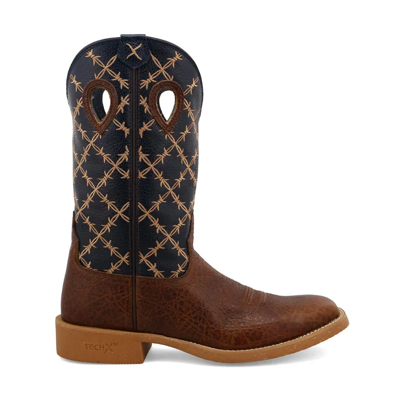 Light Jog Light Look Men's 12" Tech X Boot Rustic Brown/Navy