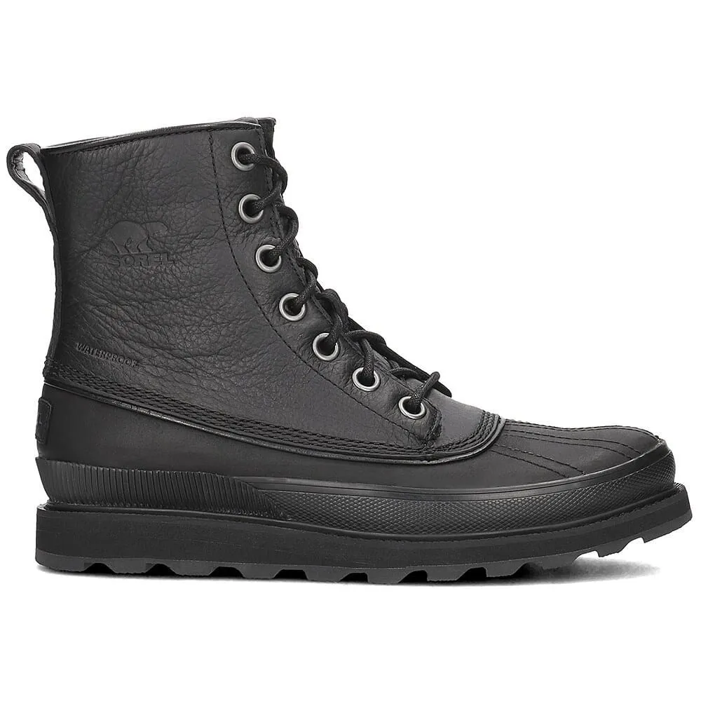 Sorel Madson 1964 Waterproof Black / Black  NM2614-010 Men's Anti Odor Cold Weather Commuter Shock Absorber