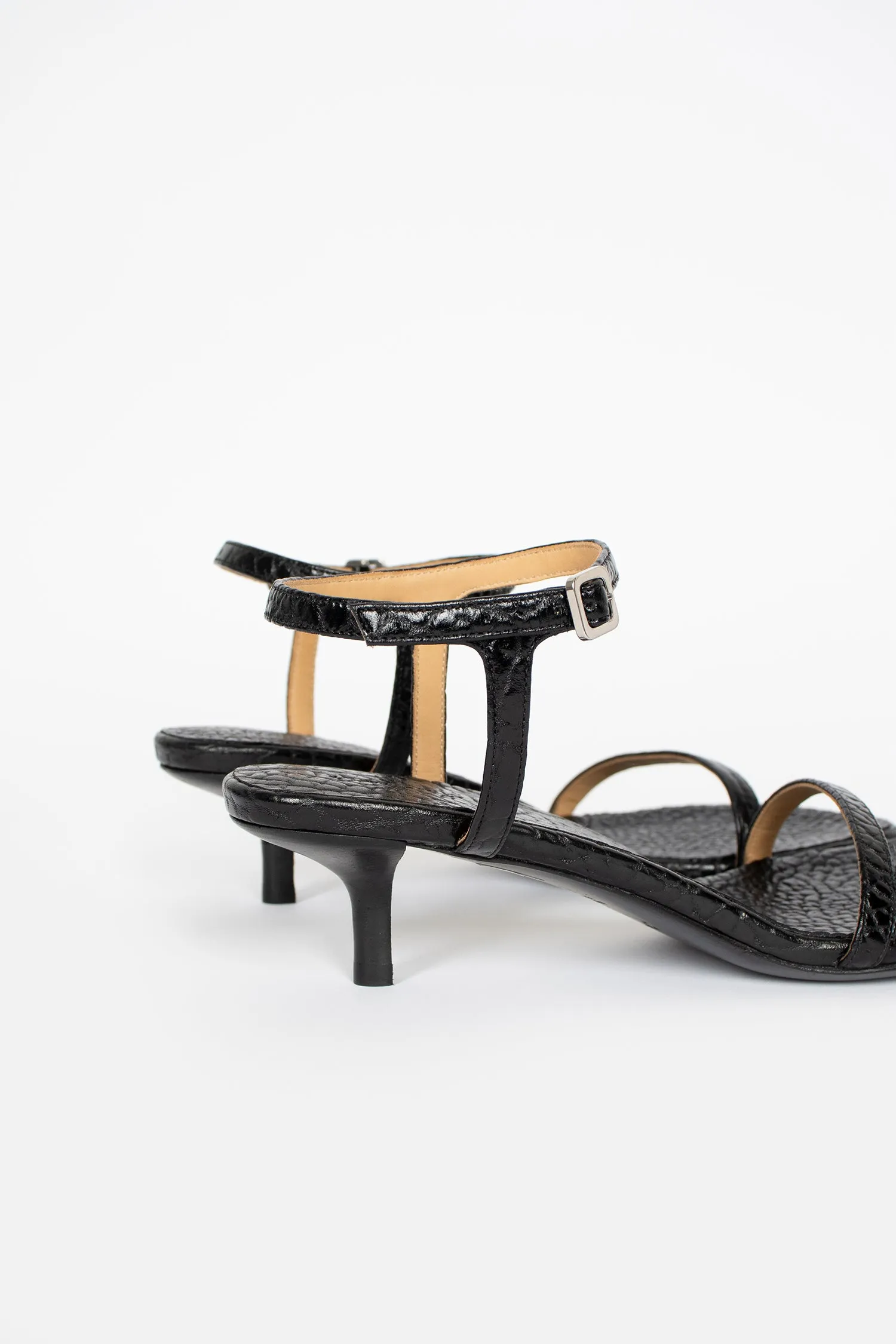 Sottiletta Heeled Sandal Black Street Run