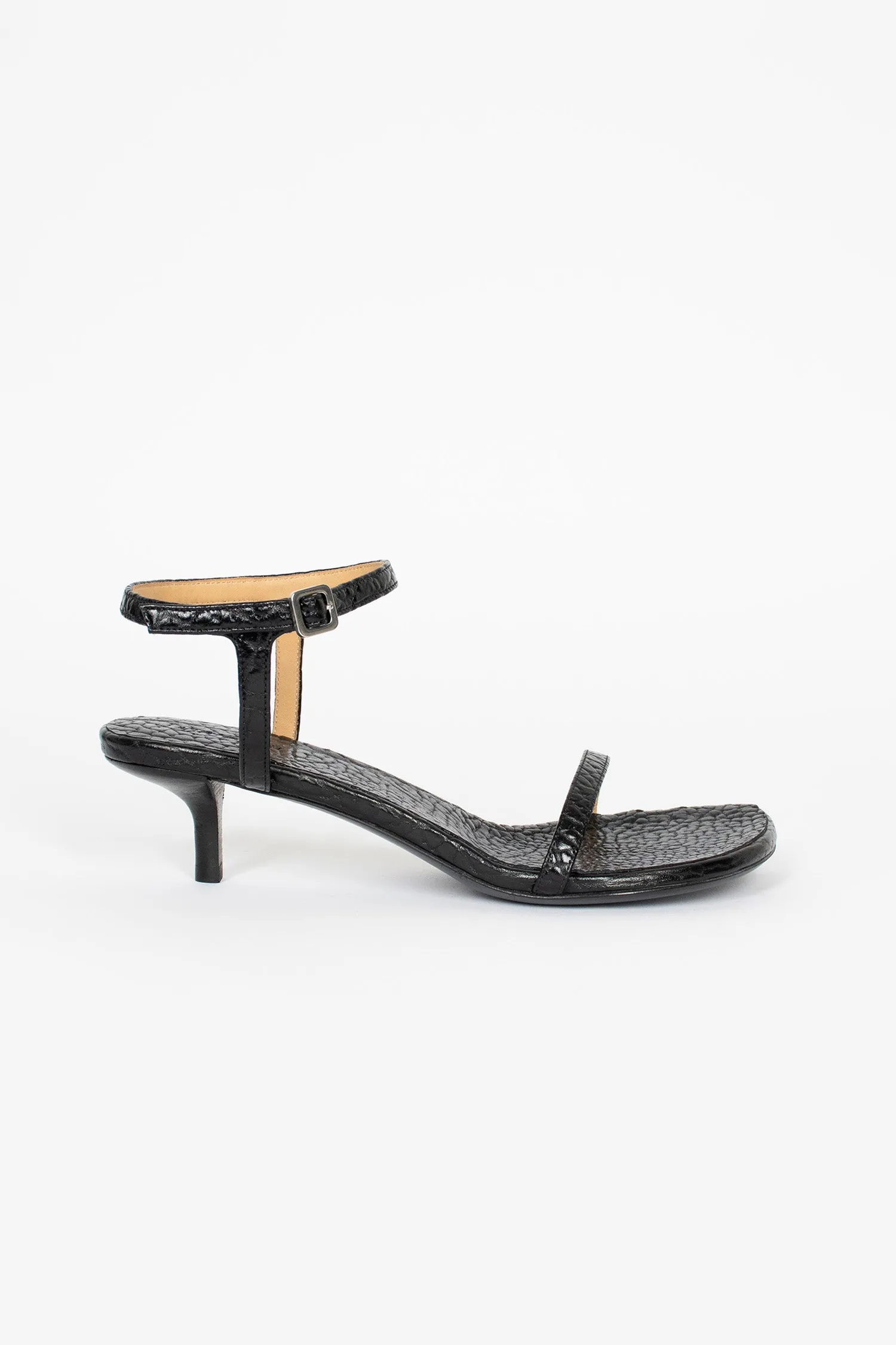 Sottiletta Heeled Sandal Black Core Flex Height Plus