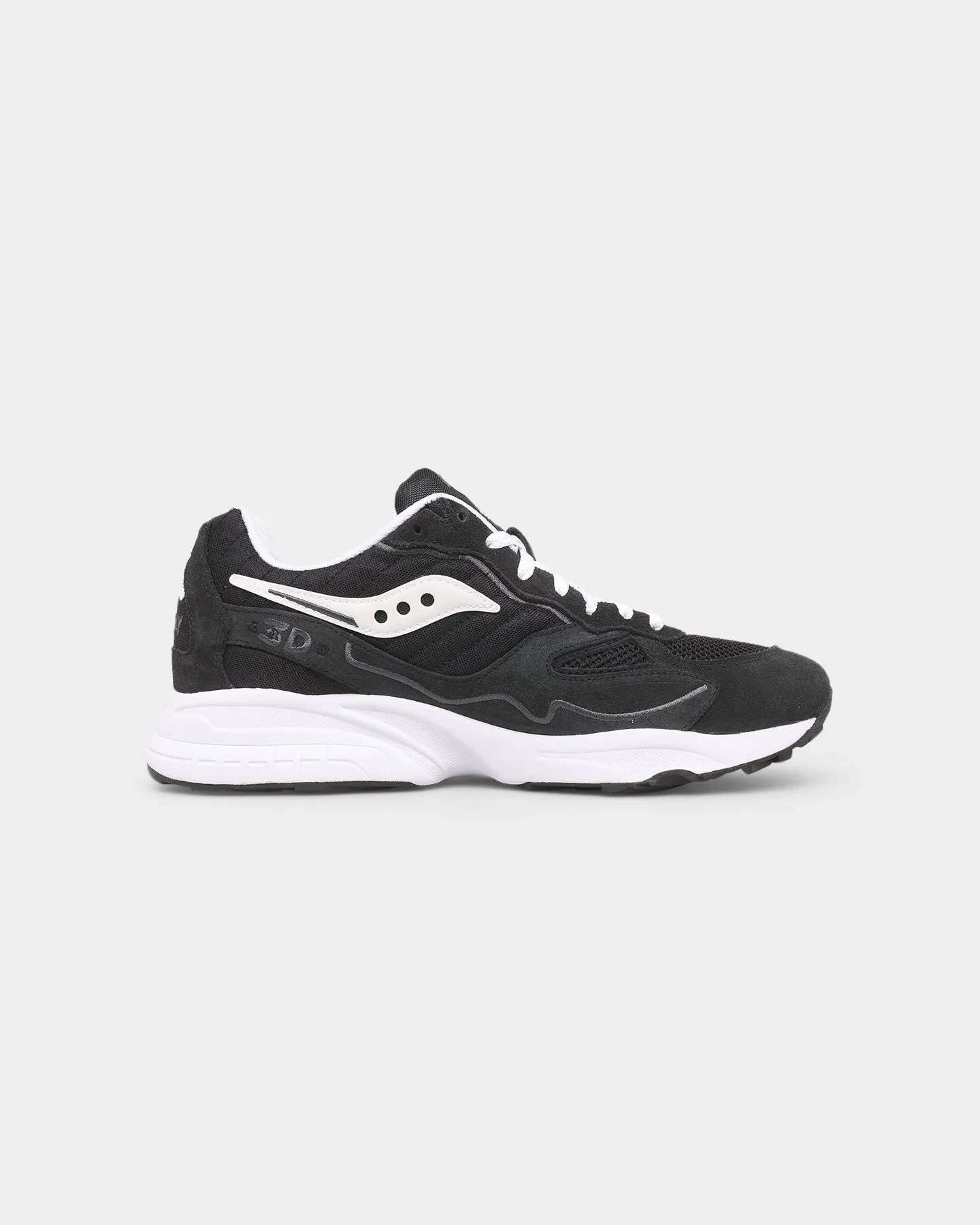 Grip Hold Comfortable Design Saucony 3D Grid Hurricane Black/White