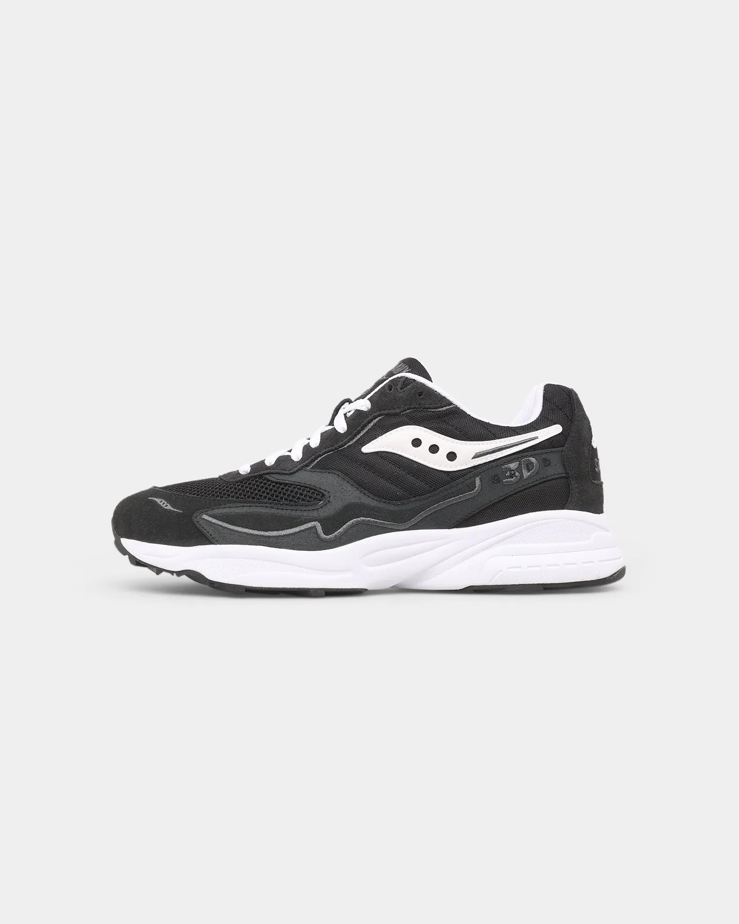 Saucony 3D Grid Hurricane Black/White Cotton Touch