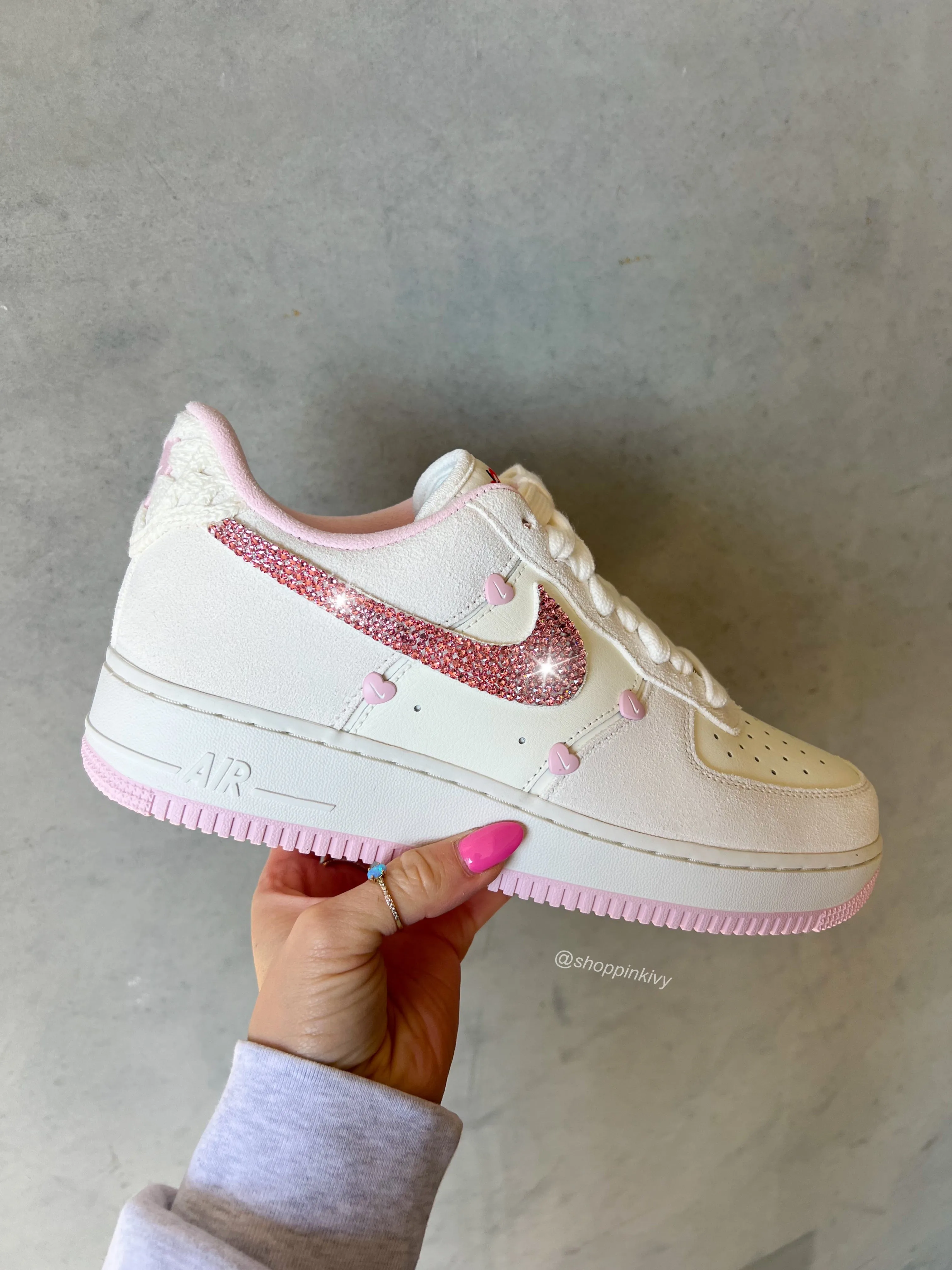 Special Edition?? Swarovski Womens Nike Air Force 1 Slip Proof Fitness Ready