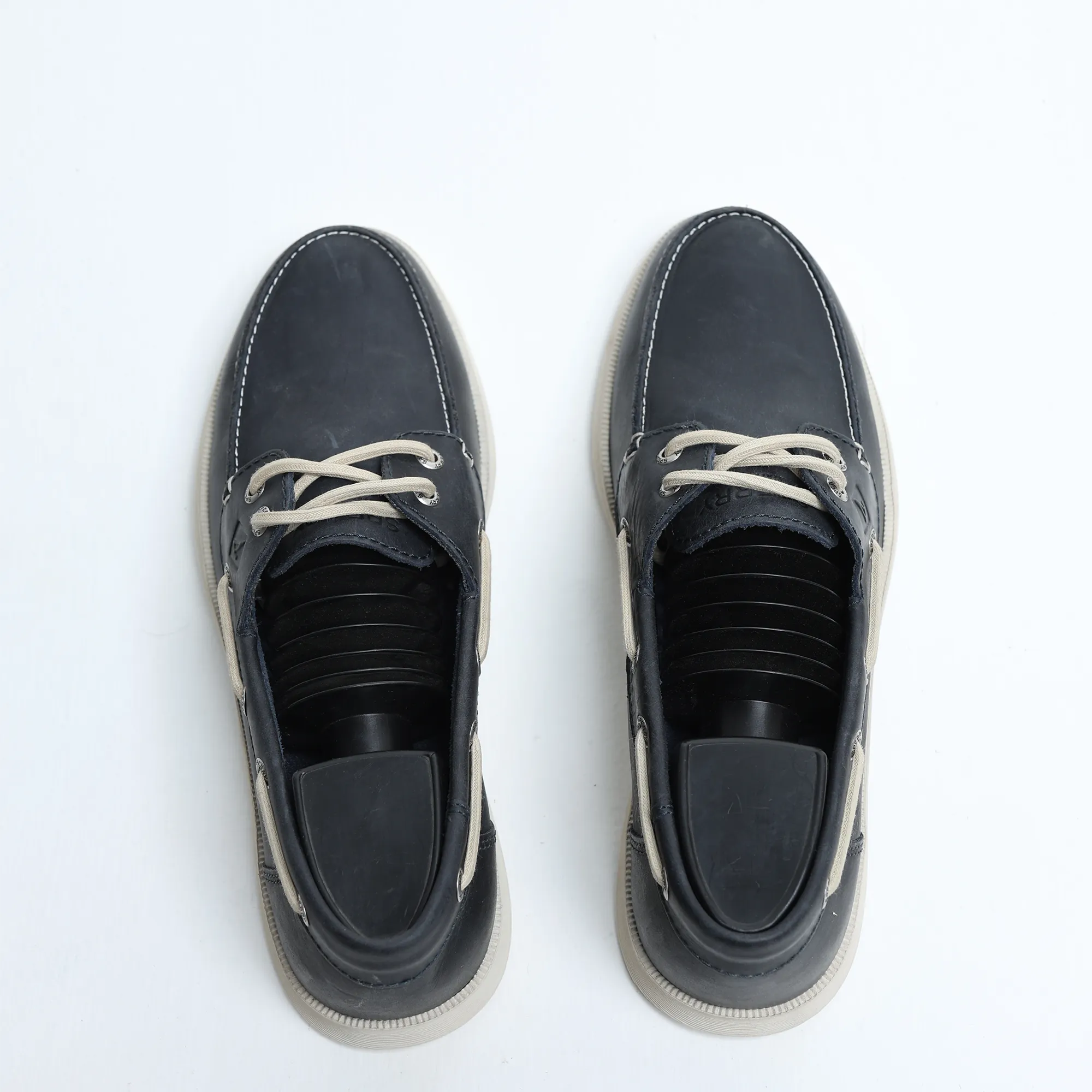 Effortless Style Timeless Edge Sperry - Men's Top Sider Leather ( Navy Blue )