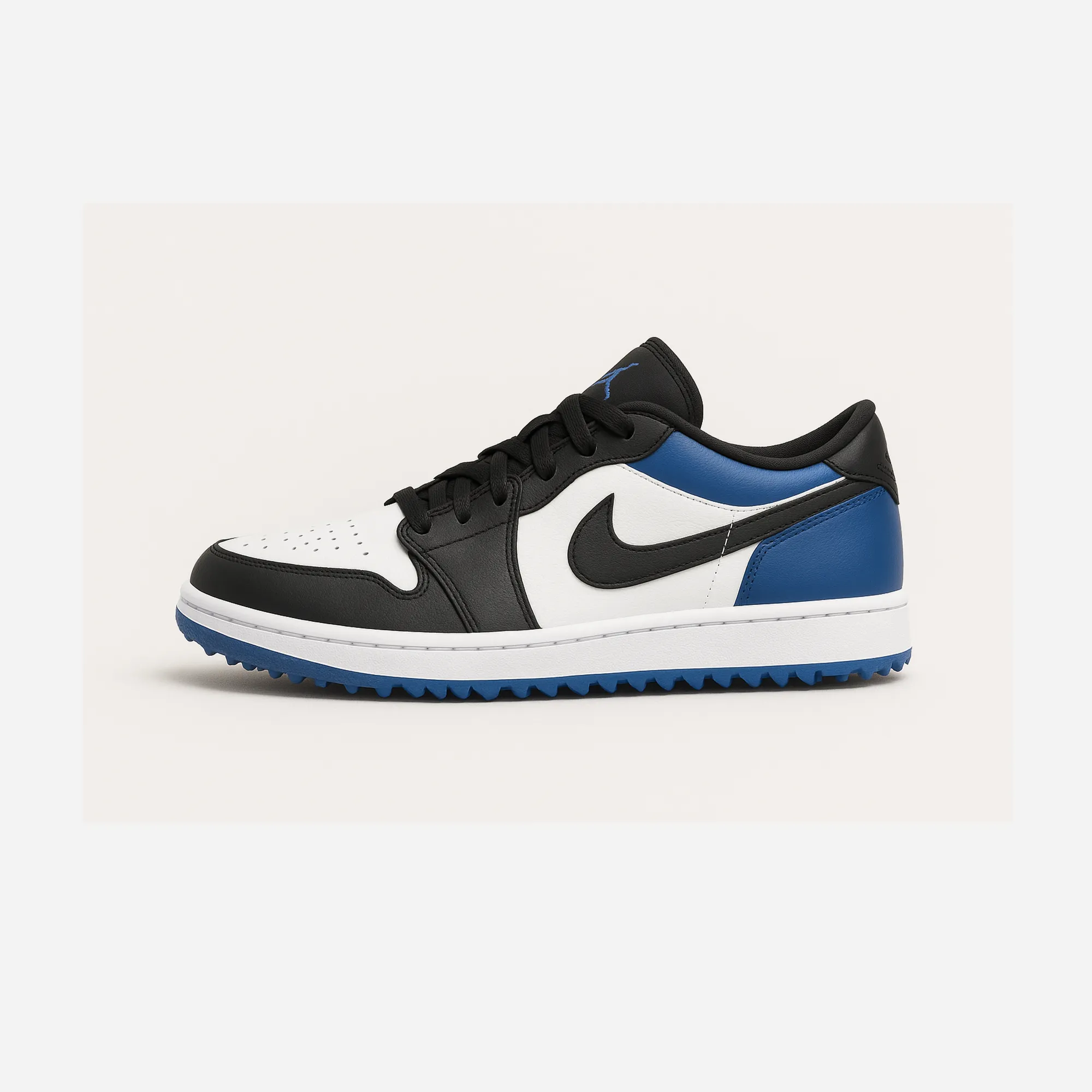 Hexagonal Tread Pattern Lightweight Use Nike Air Jordan 1 Low Golf Royal Toe