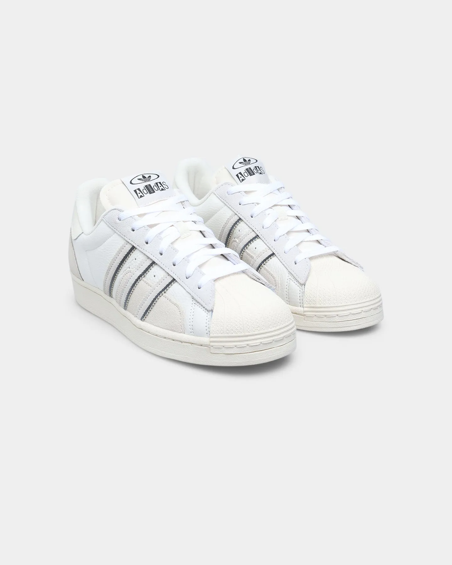 Antique Glow Adidas Superstar Cloud White / Aluminium / Vivid Red
