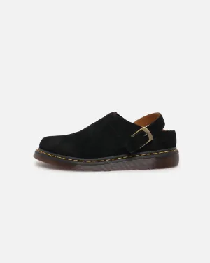 Match All Wide Base Dr. Martens Isham Buckle Mule Black