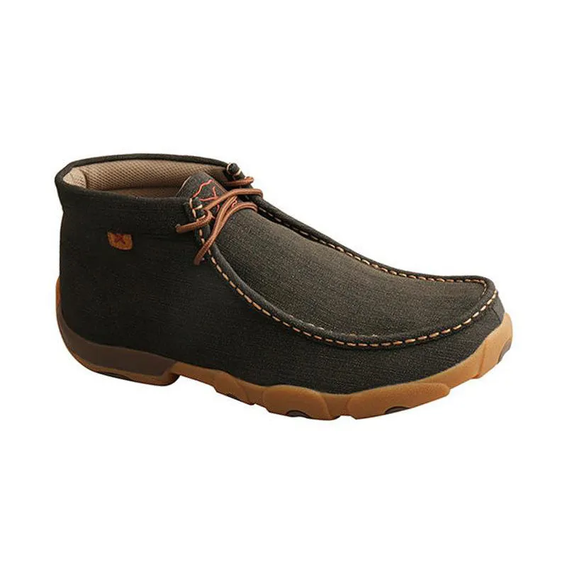 Slip Off Men's Chukka Driving Moc Charcoal