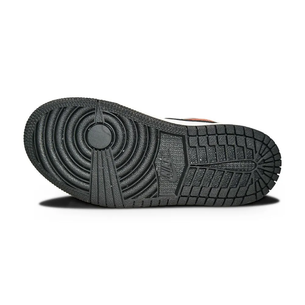 Kids Nike Air Jordan 1 Mid SE (PS) - FB0567 006 - Black Infrared 23 White Sail Non Slip Insole