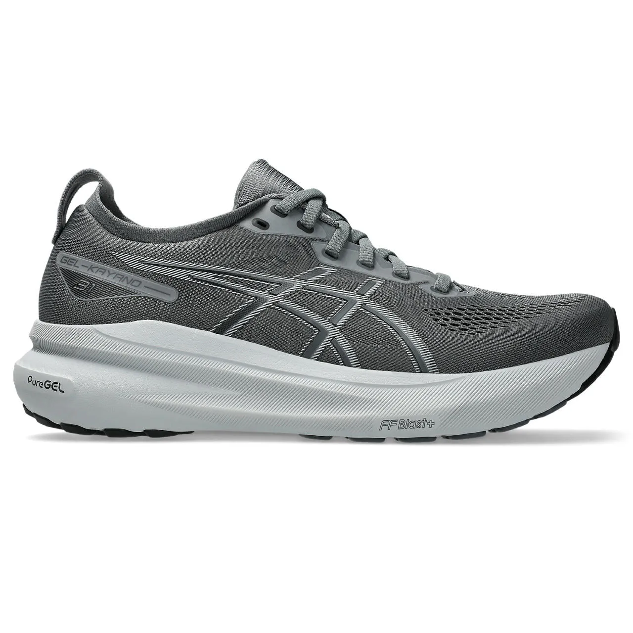 MEN'S KAYANO 31 - D - 020 STEEL GREY/PIEDMONT GREY Performance Tech Glow