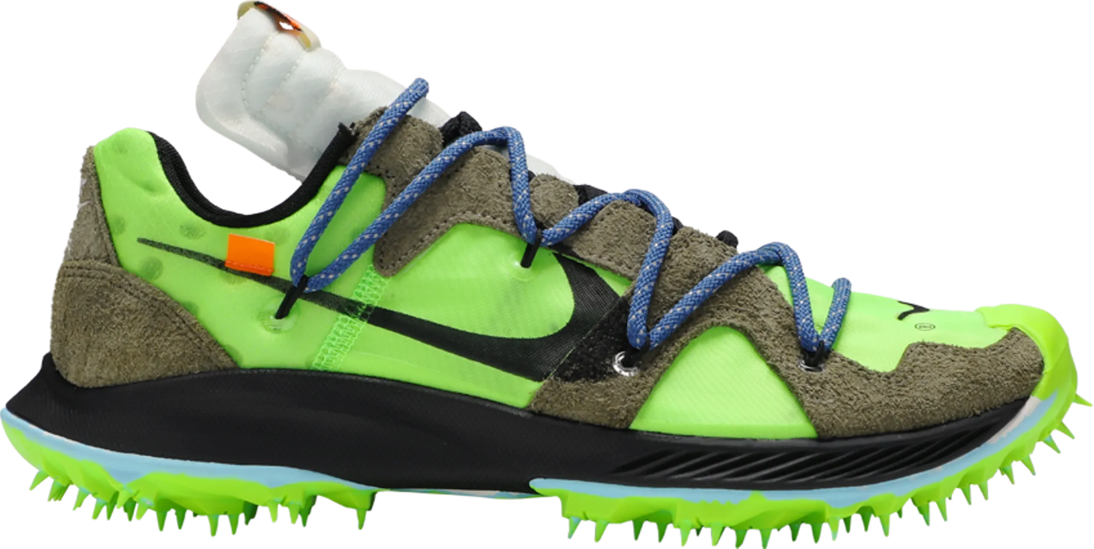 Go Mode Natural motion OFF-WHITE x Wmns Air Zoom Terra Kiger 5 'Athlete in Progress - Electric Green' - CD8179 300