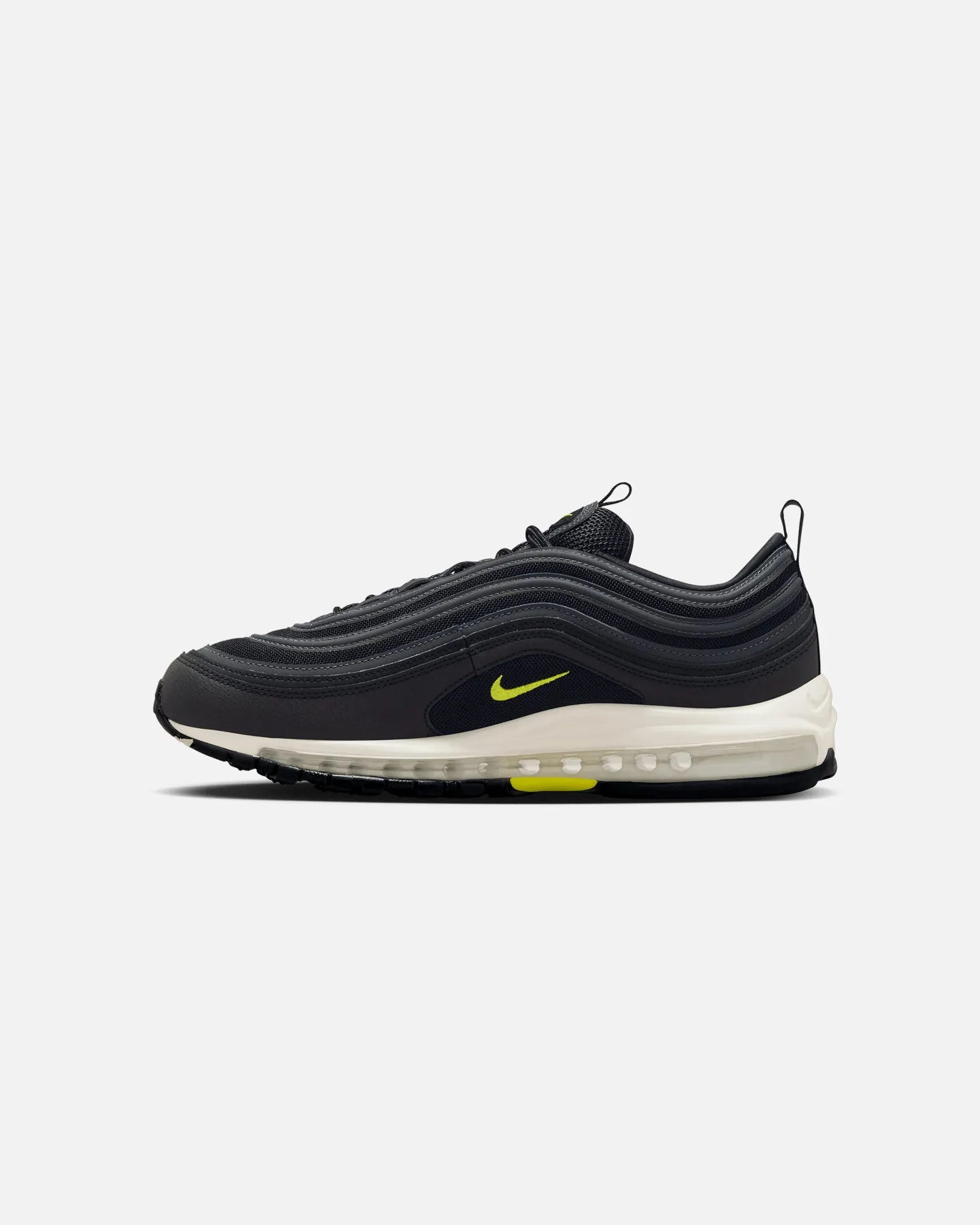 Nike Air Max 97 Black/Cyber-Dark Smoke Grey Clean Step Lift Up