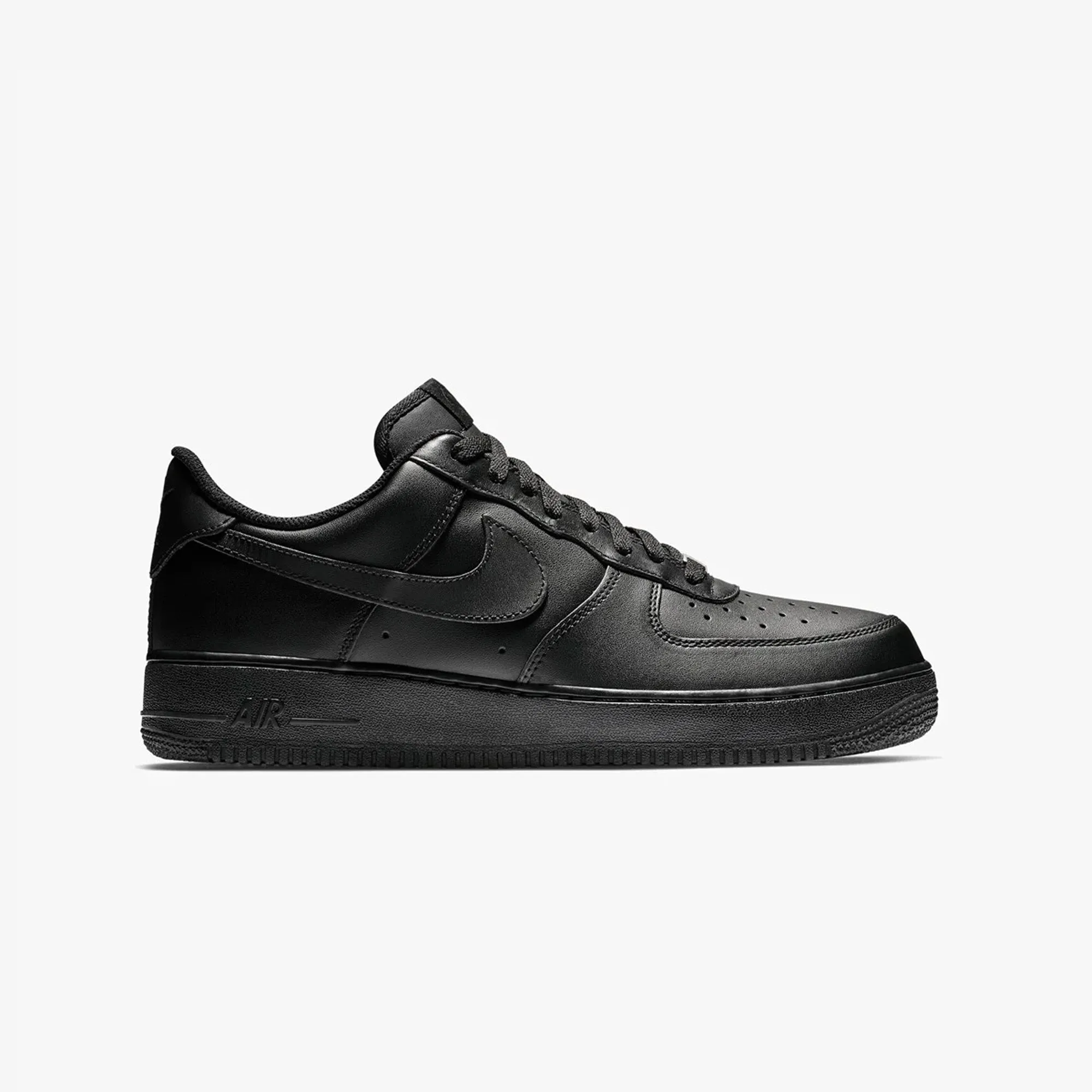 Nike | AIR FORCE 1 '07 { BLACK/BLACK/BLACK Sculpted comfort Abrasion Resistant Toe Caps