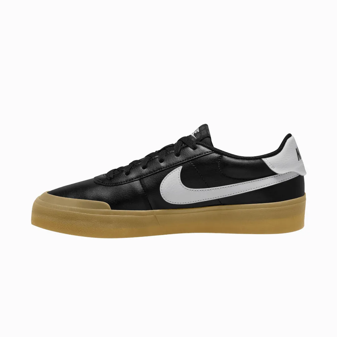 Torque Control Plate On Foot Nike | COURT SHOT { BLACK/WHITE-GUM LIGHT BROWN
