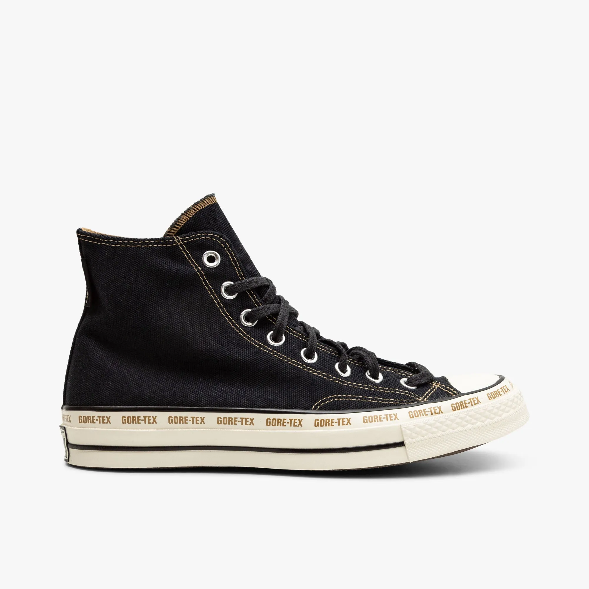 Converse Chuck 70 Hi GTX Black / Toadstool Tan - Egret Elastic Support