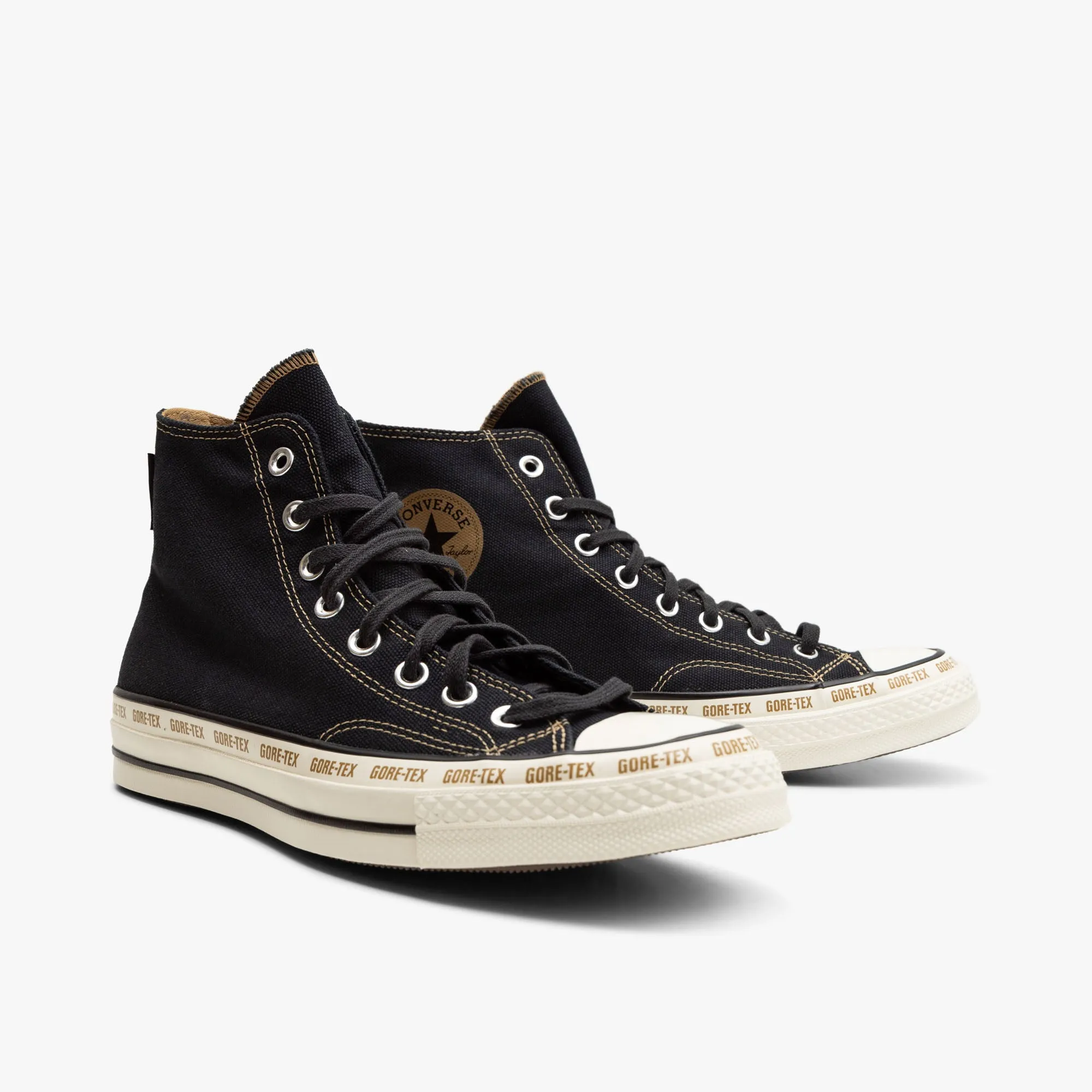 Converse Chuck 70 Hi GTX Black / Toadstool Tan - Egret Easy Clean