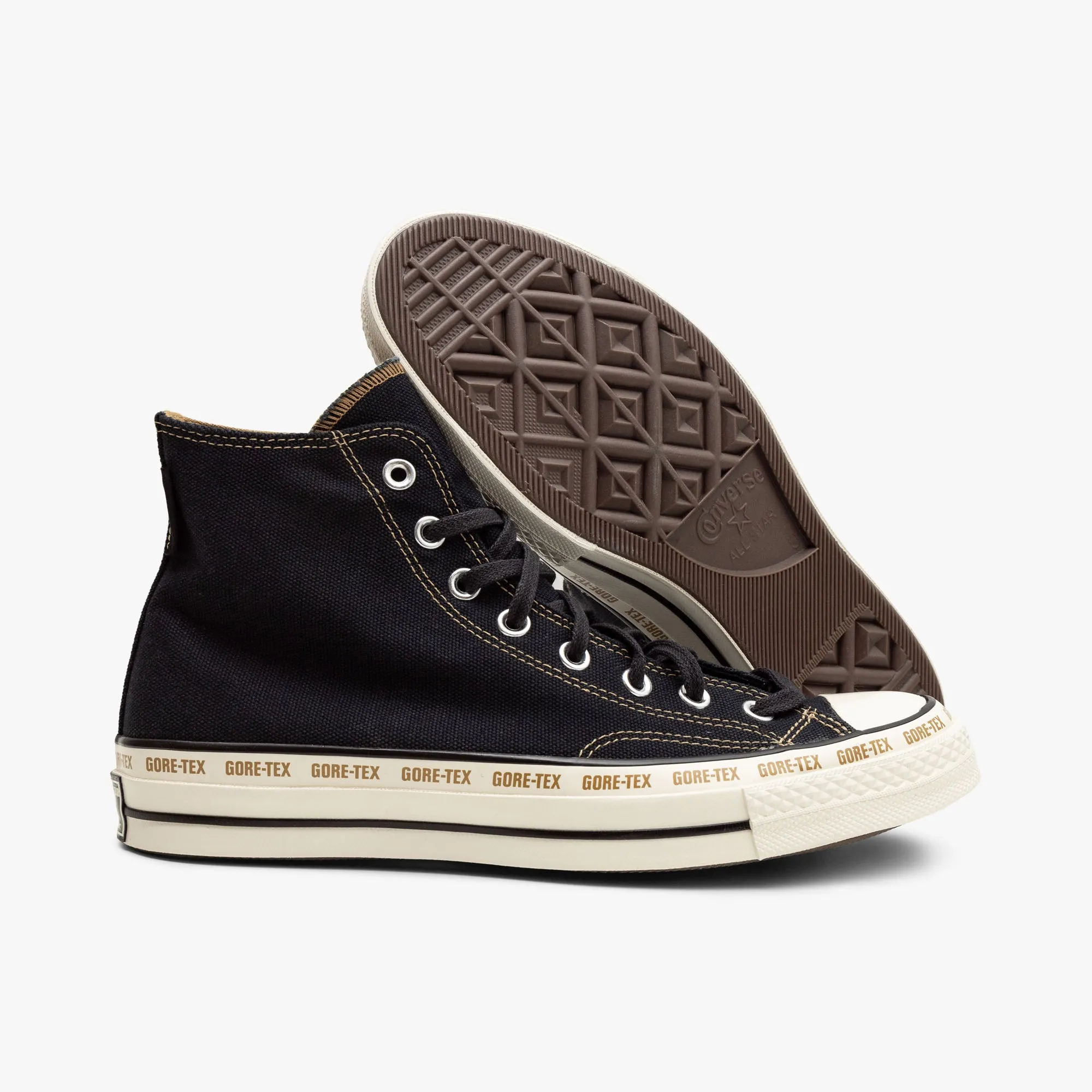 Pro Skate Look Converse Chuck 70 Hi GTX Black / Toadstool Tan - Egret
