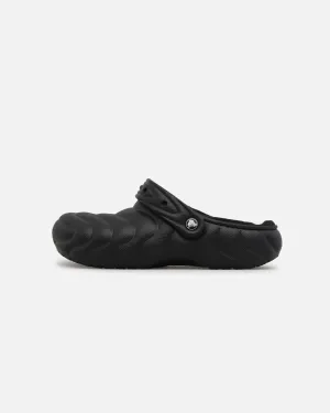 Soft Neutral Crocs Classic Lined Over Puff Clog Black