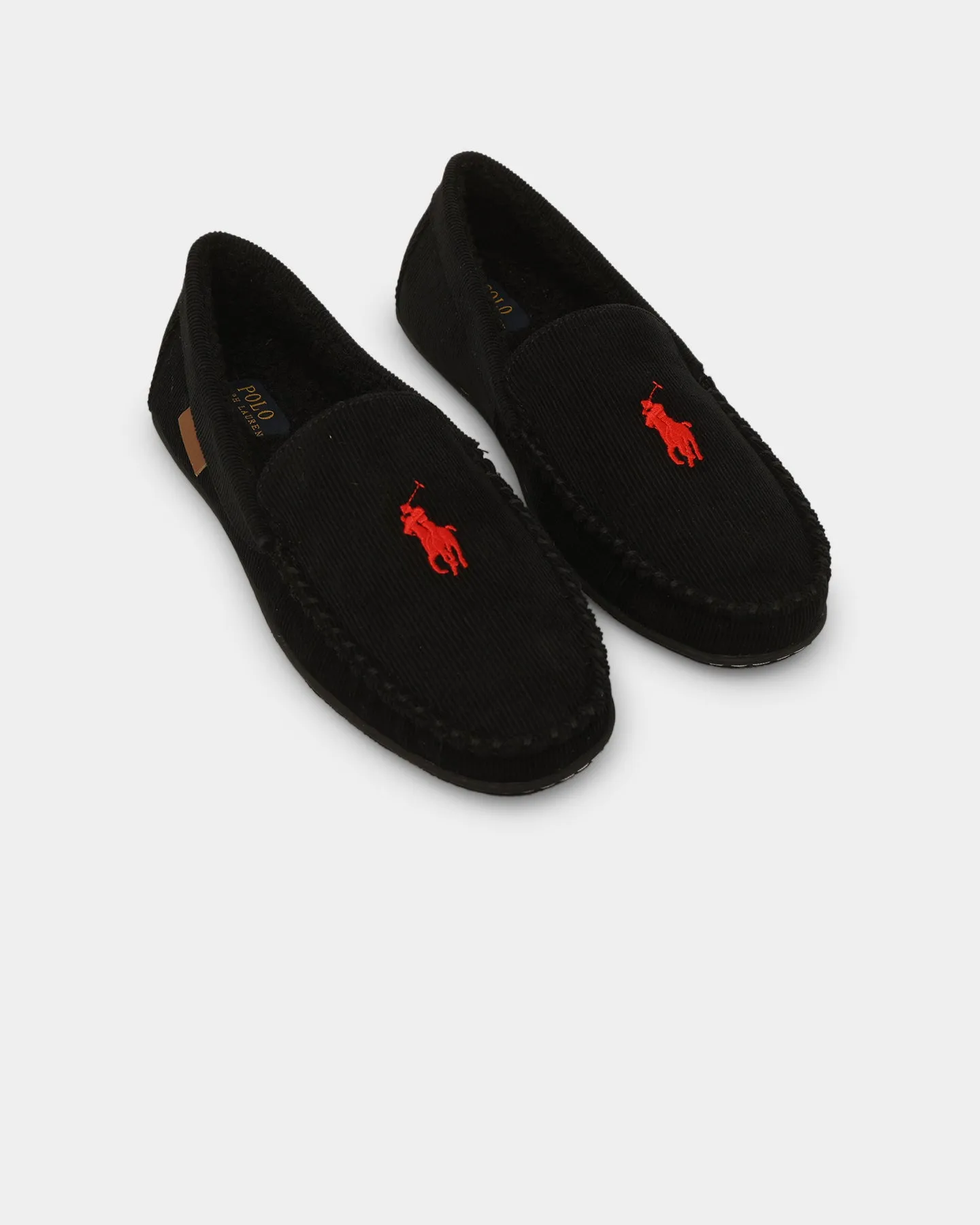 Polo Ralph Lauren Collins Slipper Black Corduroy Energy Boost