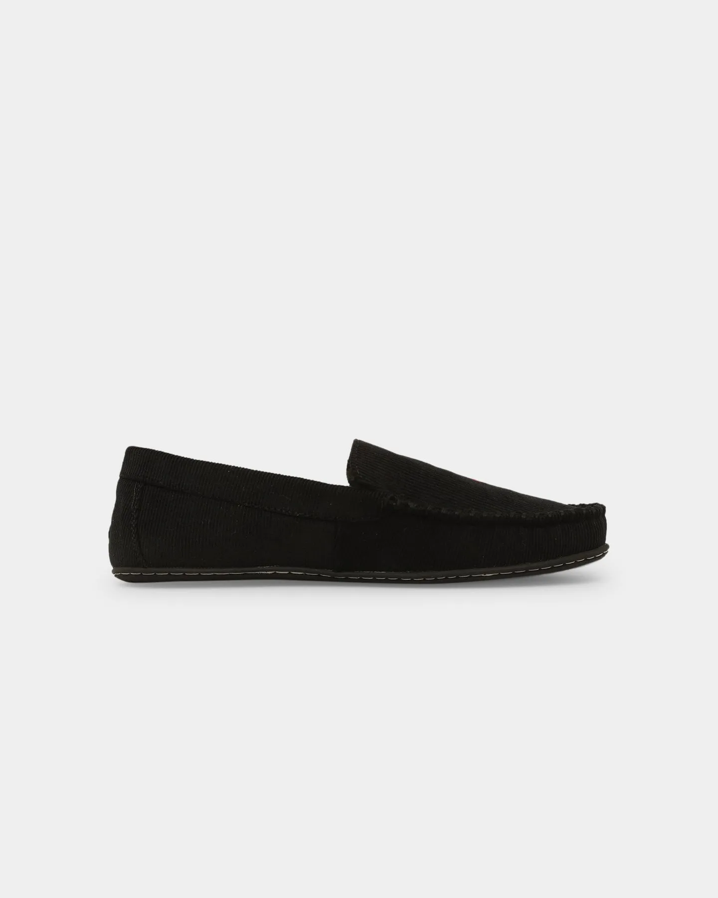 Polo Ralph Lauren Collins Slipper Black Corduroy Quick Fit Street Mood