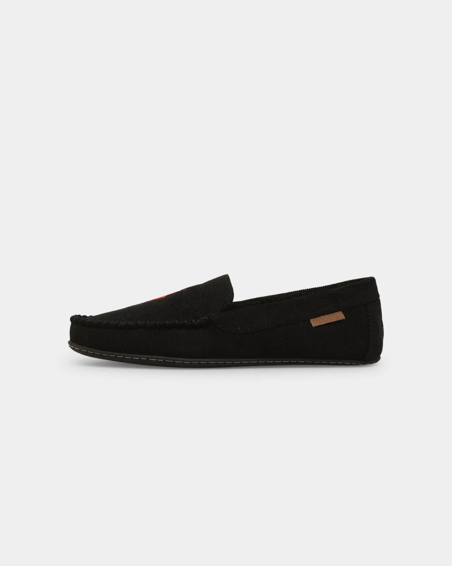 Wind Chill Icon Walk Polo Ralph Lauren Collins Slipper Black Corduroy