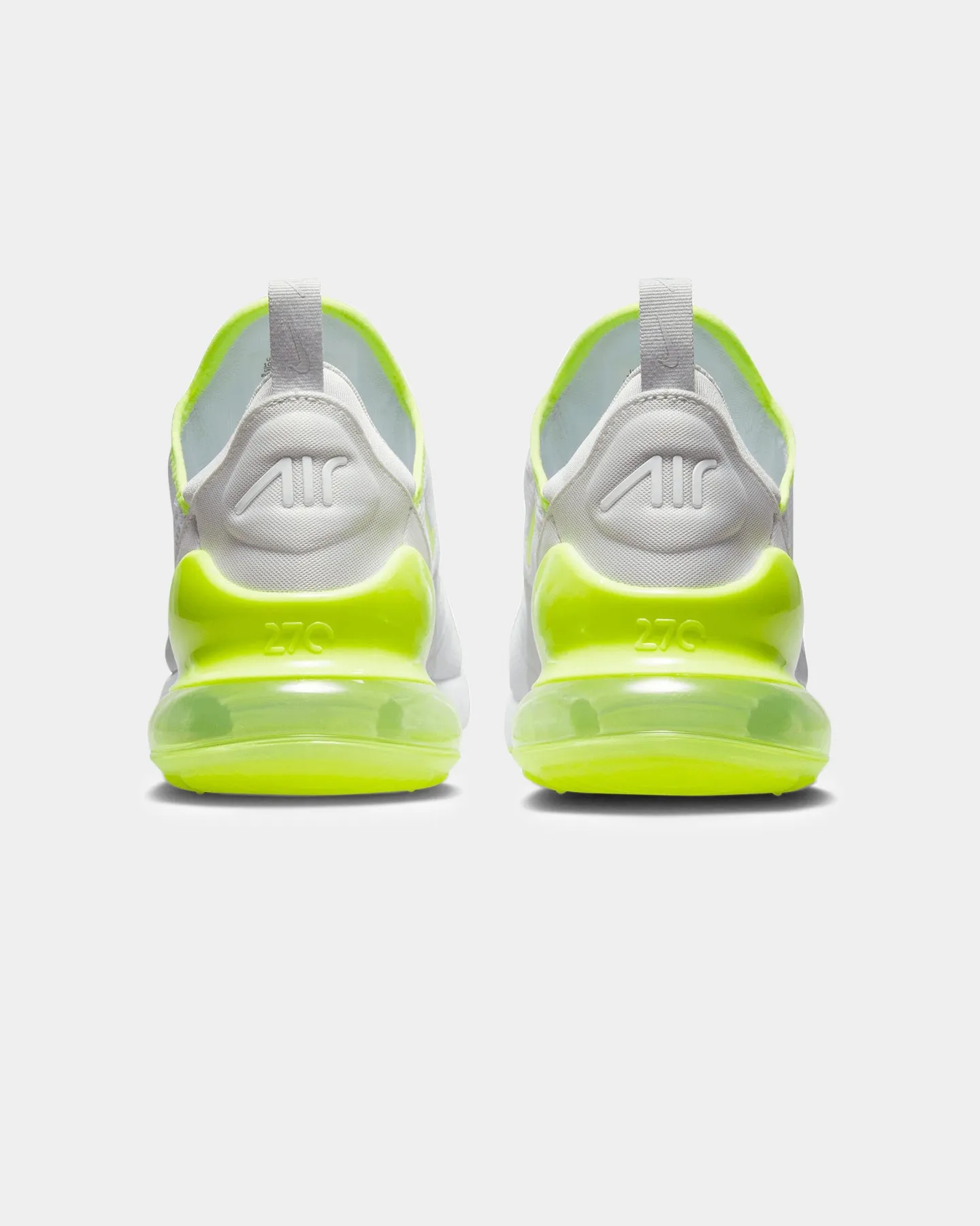 Nike Air Max 270 White/Volt-Photon Waterproof Standing All Dinner Look