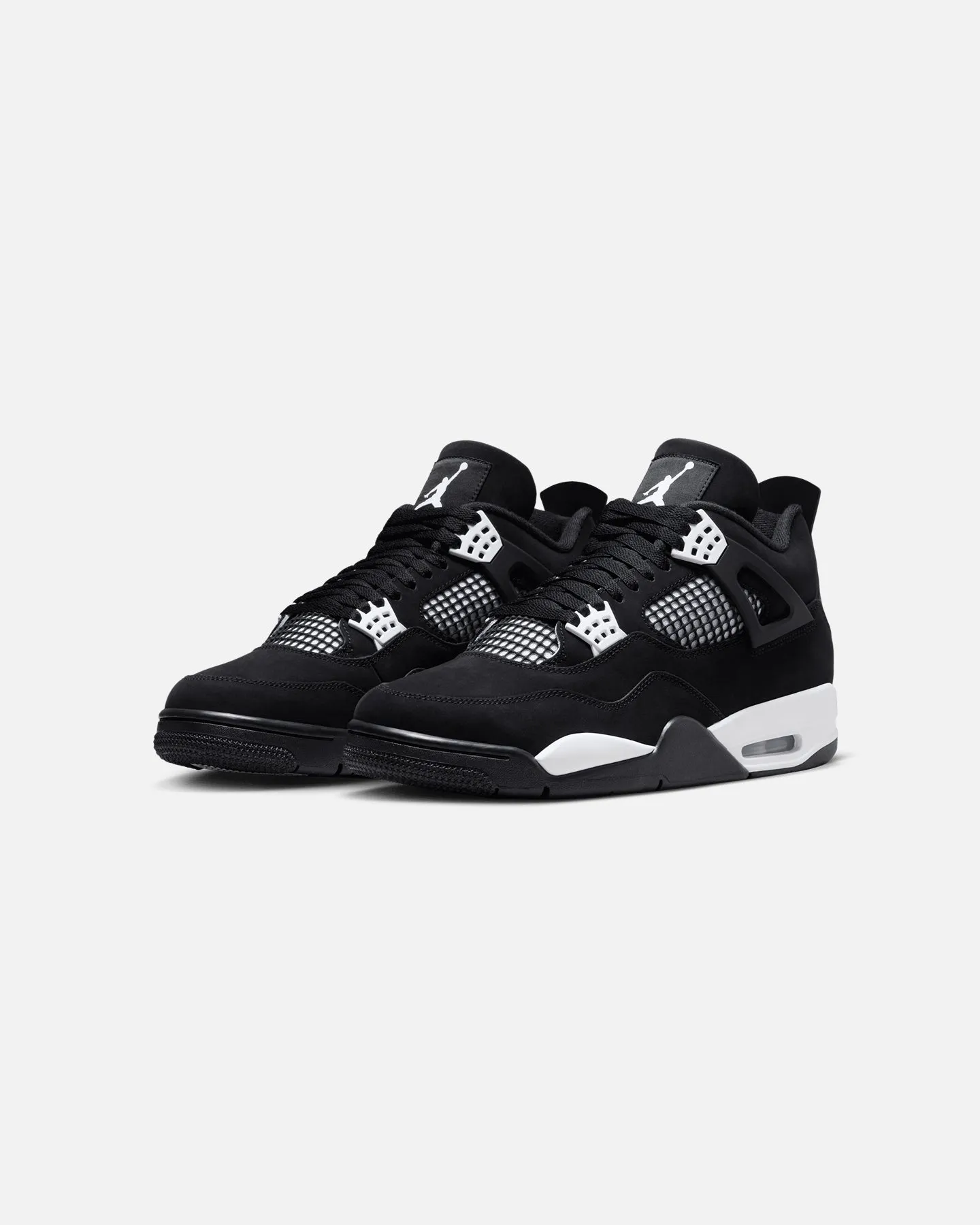 Jordan Air Jordan 4 Retro "White Thunder" Black/White Ultra Light Trail Running Kick Power