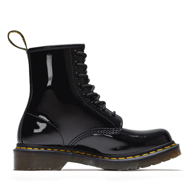 Breathable Urban Traveler Workwear Style Women's Dr. Martens 1460 - Black Patent Lamper