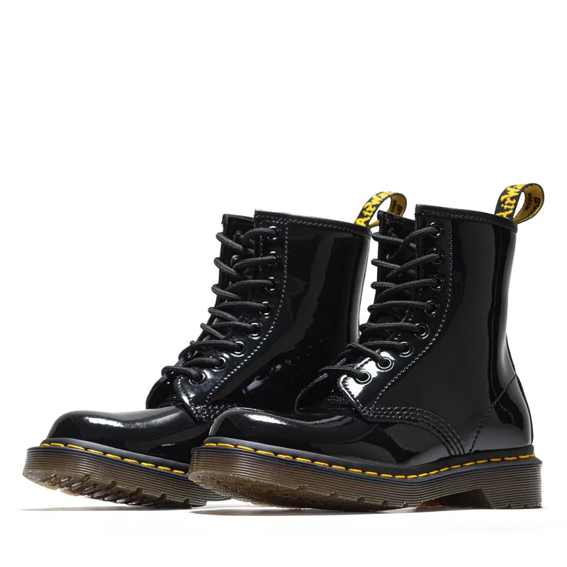 Women's Dr. Martens 1460 - Black Patent Lamper Modern Utility Long Hour