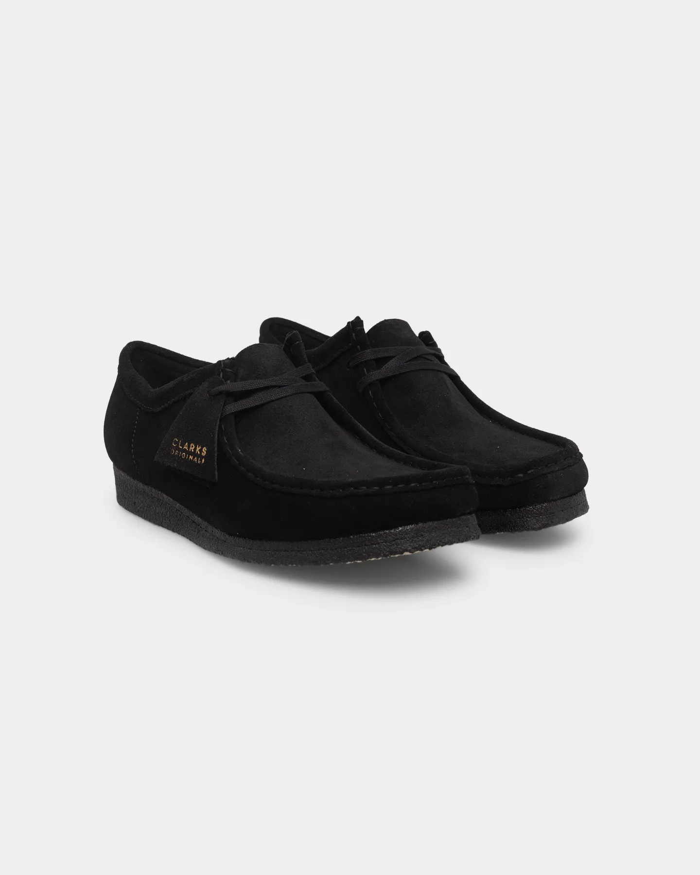 Dynamic Edge Foot Ease Clarks Originals Wallabee (M) Black Suede