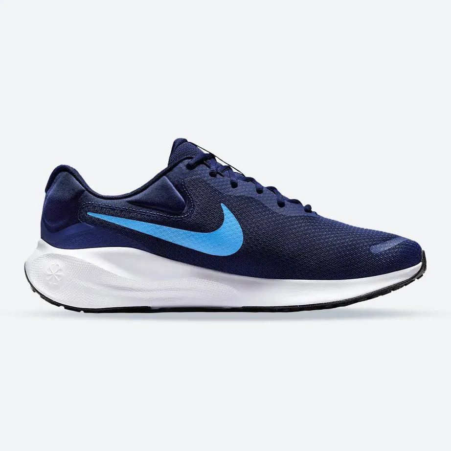 Men's Wide Fit Nike FB8501-400 Revolution 7 Running Sneakers Good Arch Support