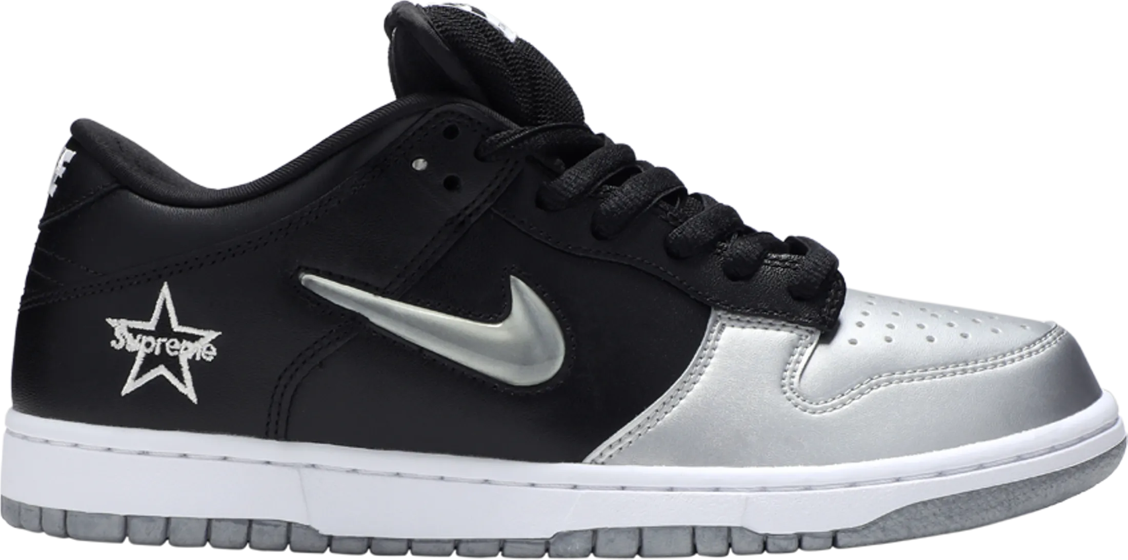 Recycled Components Supreme x Dunk SB Low 'Metallic Silver' - CK3480 001