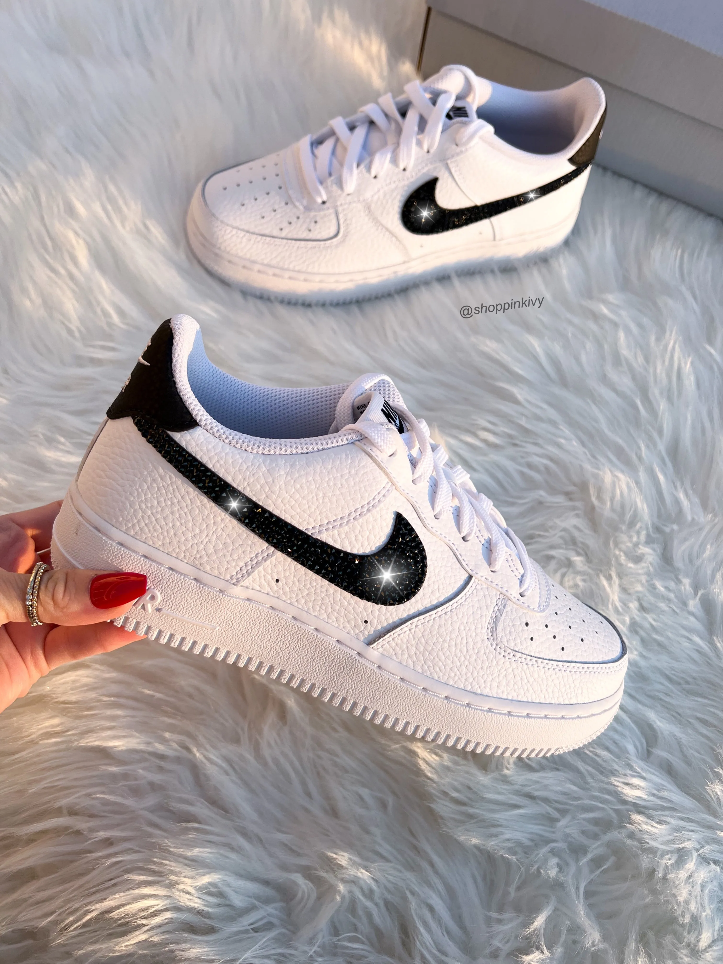 Swarovski Women??s Air Force 1 Low Shoes Slow Step Fit Daily
