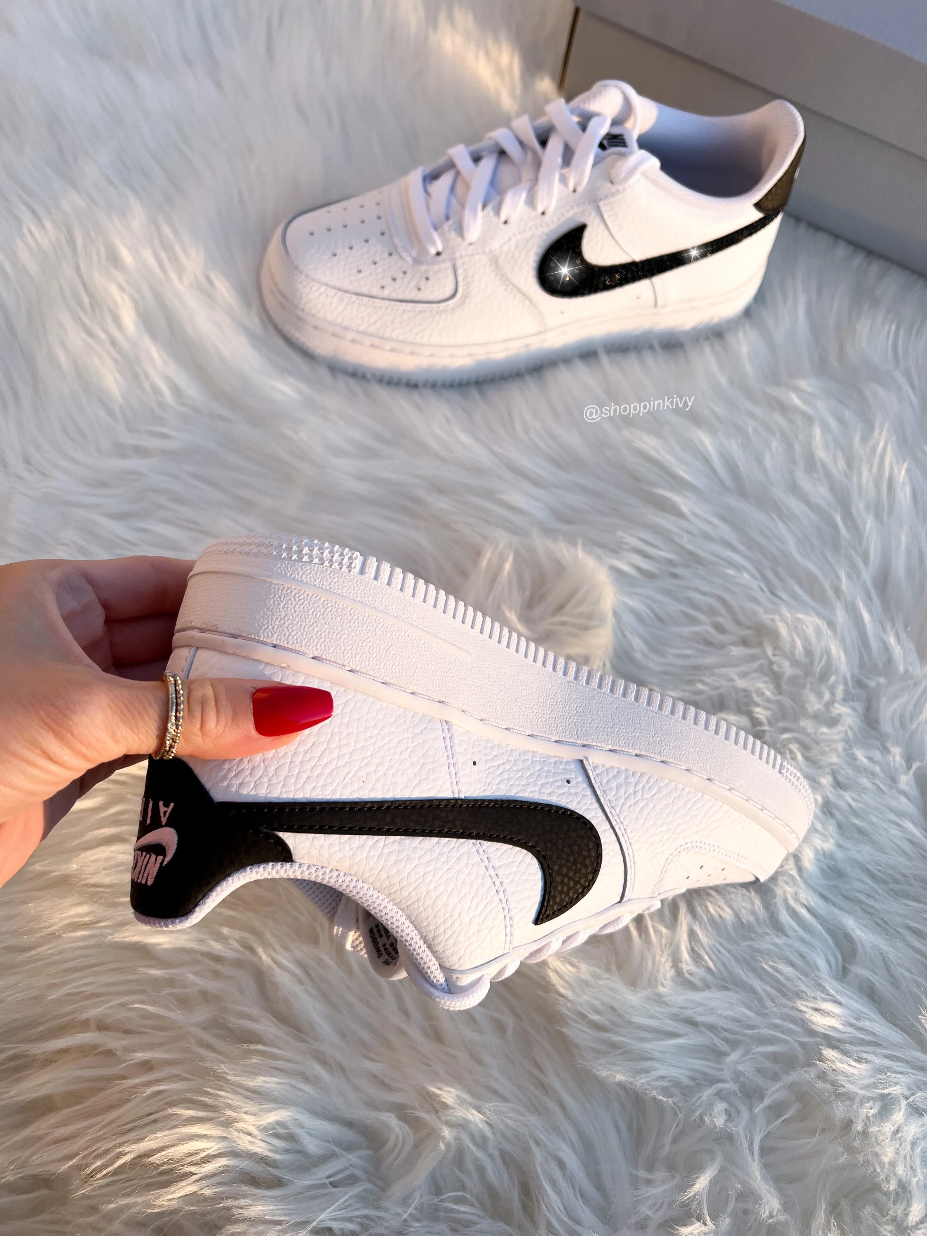 Kick Hike Swarovski Women??s Air Force 1 Low Shoes