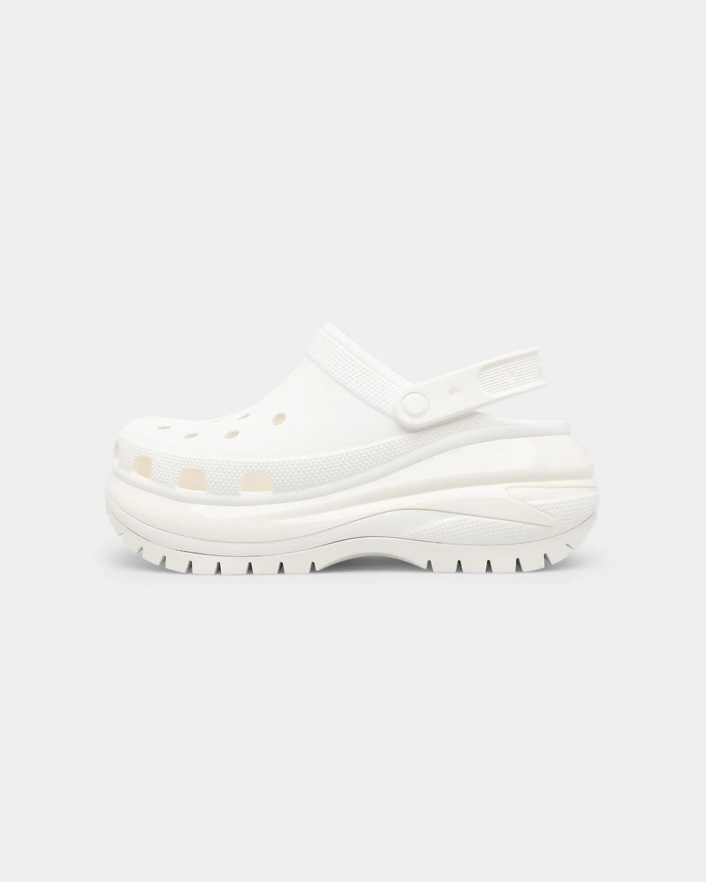 Crocs Mega Crush Clog White Strong Step Fight Mode