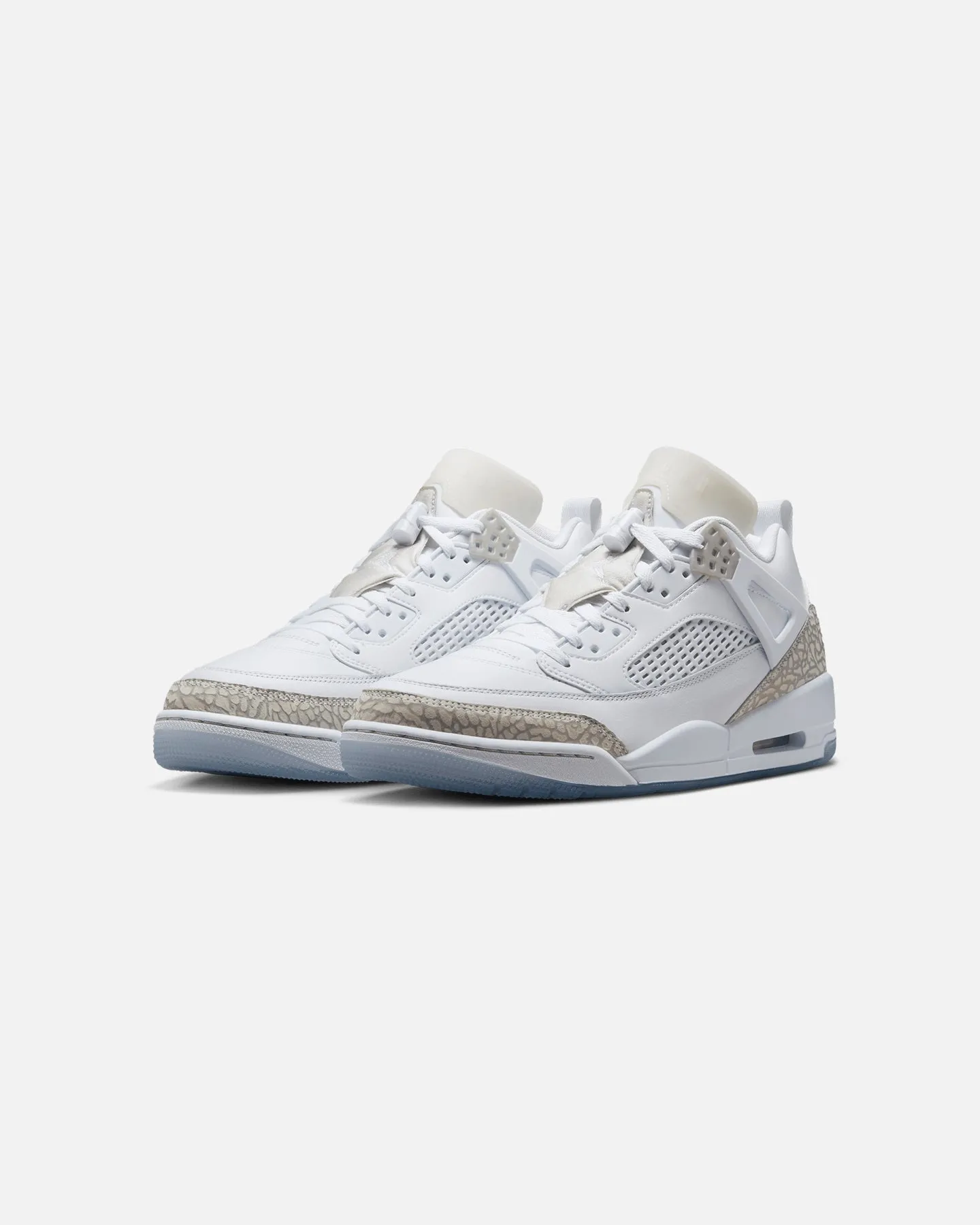 Jordan Spizike Low White/Grey Heel Counter Support Unibody Construction