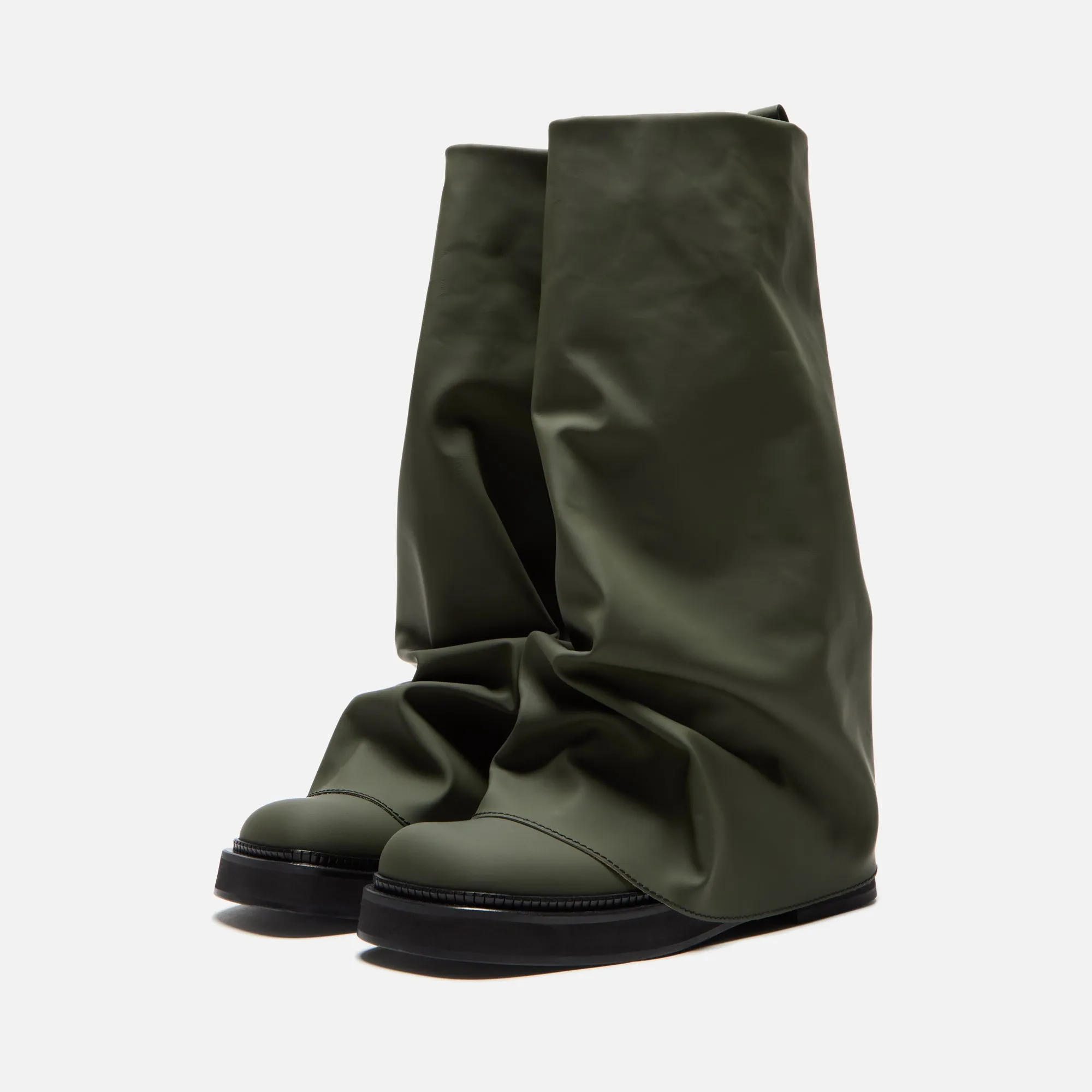 Subtle design The Attico Robin Combat Boot - Bottle Green